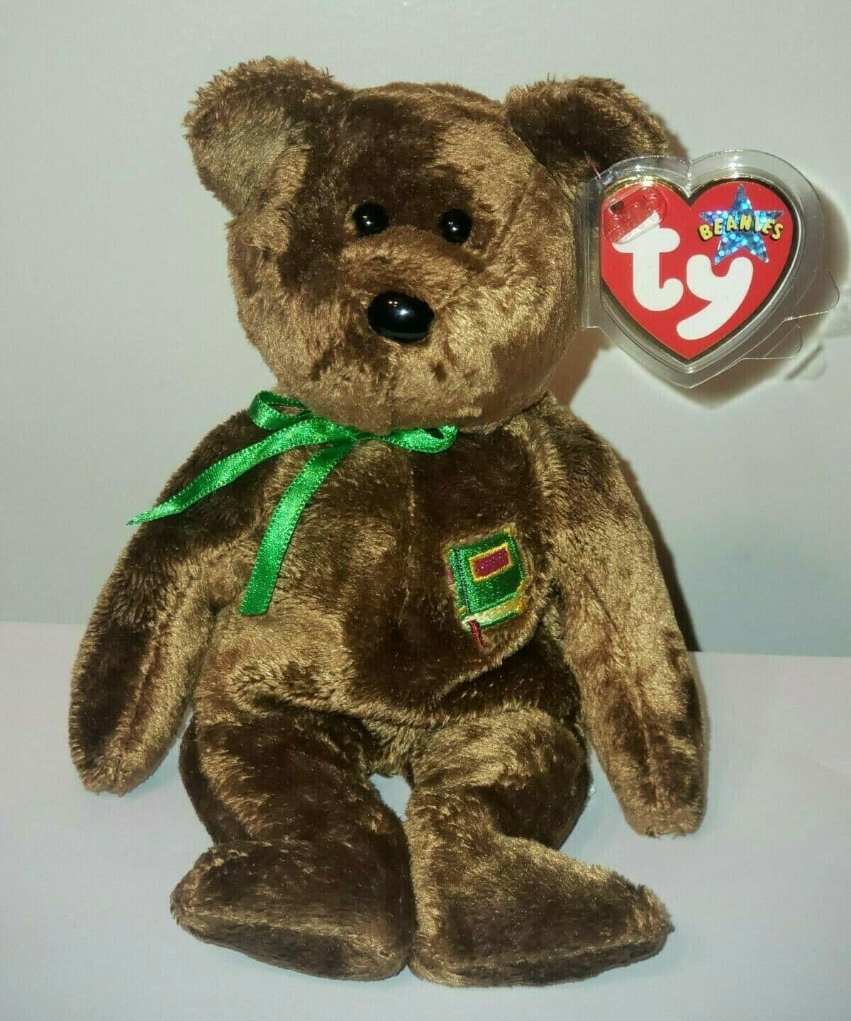 Ty Beanie Baby WILLIAM (Shakespeare) Bear Closed Book (Europe Exclusive) MWMTs 2