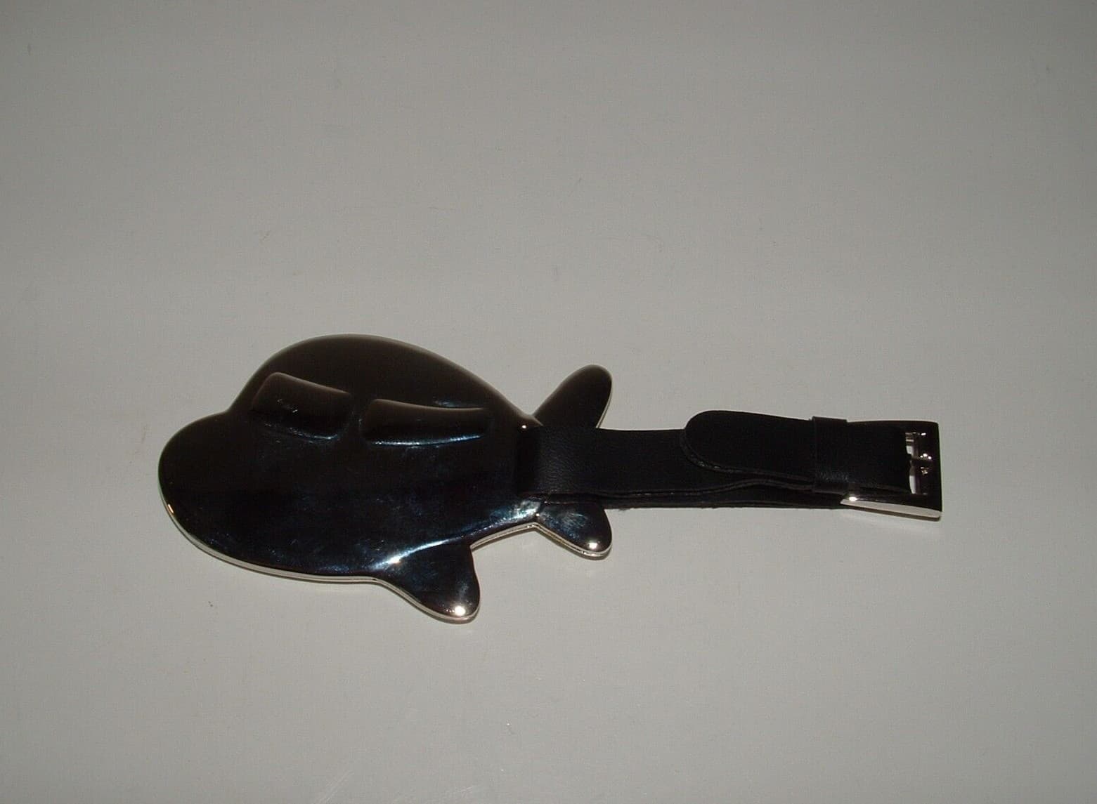 Lufthansa Airlines Airplane Shape Luggage Tag, Silver-tone, pre-owned (Unused) 4