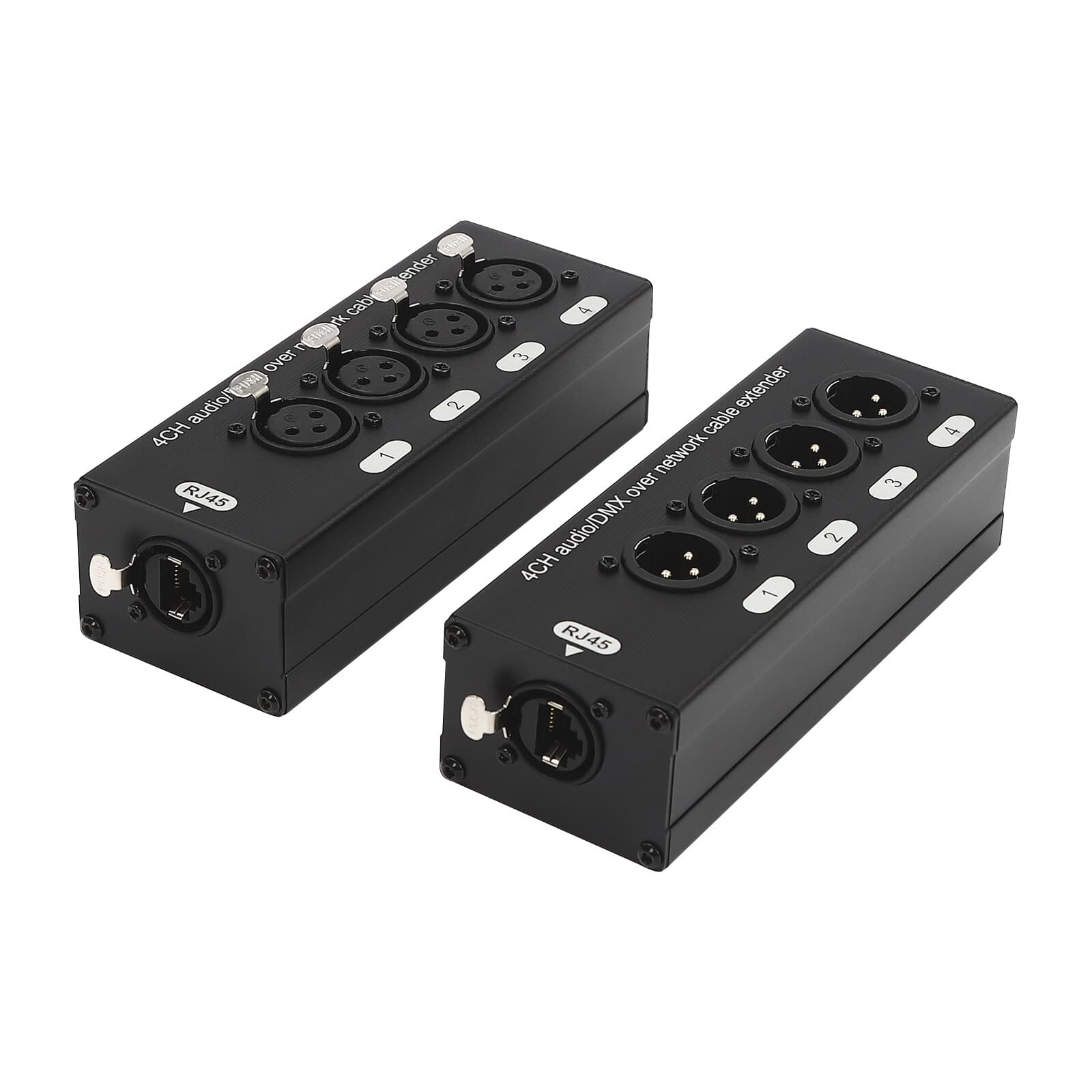 Extender Transmission Network Cable Sub Snake Box Extender 4-Channel Rectangular