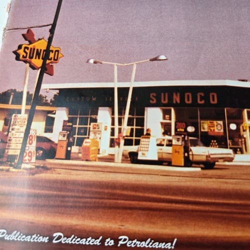 Original Gasoline Magazine for Porcelain Signs Lion Sign Sunoco Gas Station Ad! 2