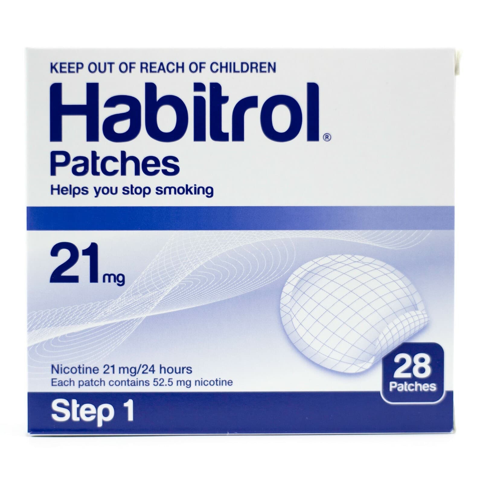 Habitrol Step 1 Transdermal 21mg Nicotine Patches (4 Boxes, 112 Total) 01/2027 2