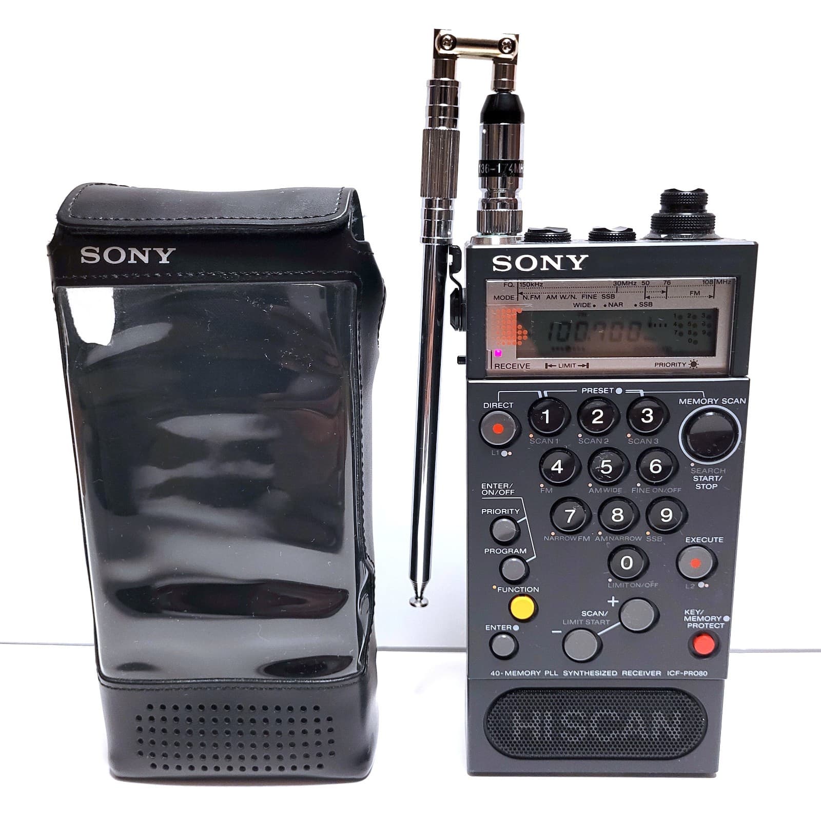 🔥 SONY ICF-PRO80 PLL Synthesizer Receiver FM / LW / MW / SW ( PARTS OR REPAIR )