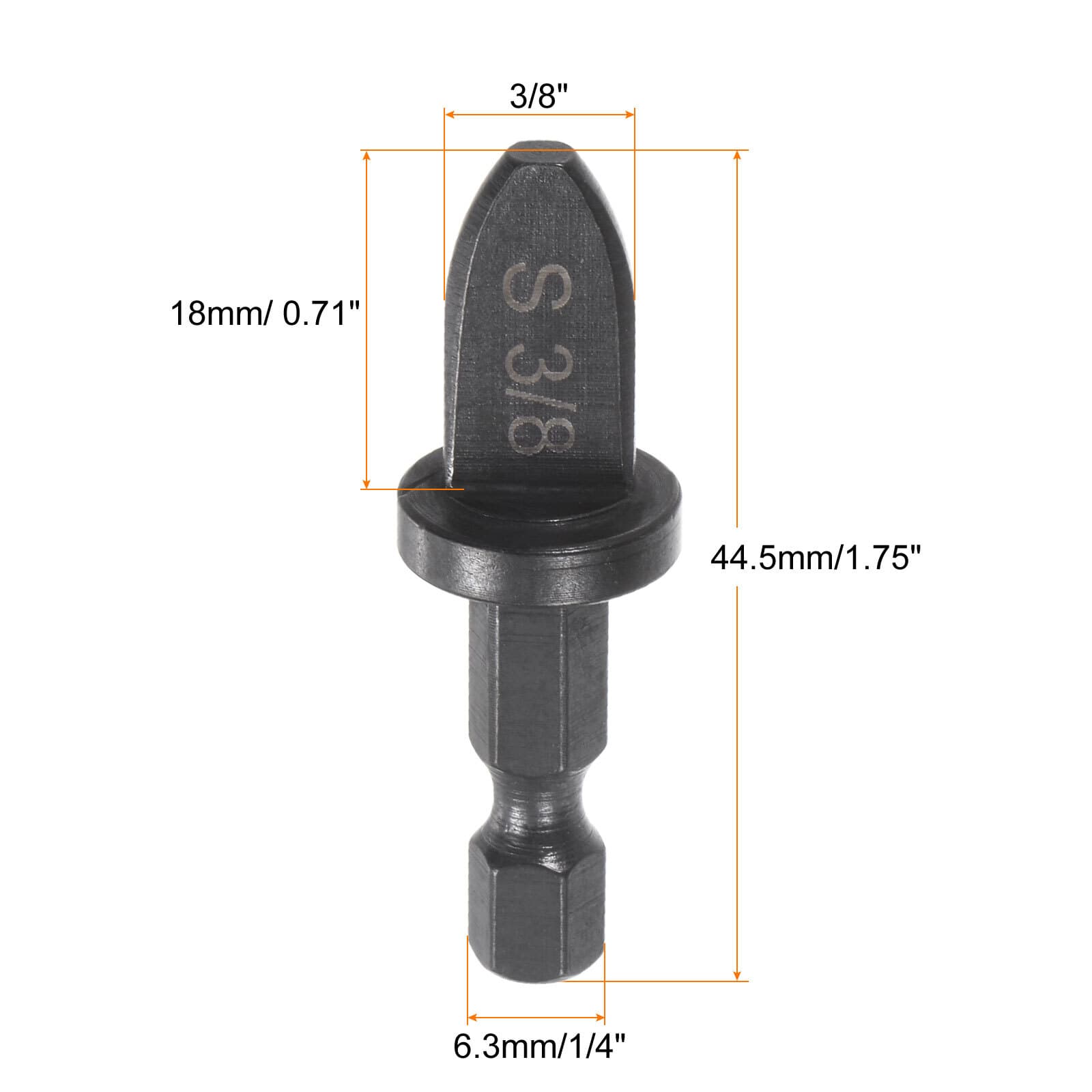 3/8" Swaging Tool Drill 1/4" Hex Handle Repairing Flaring Tool 2