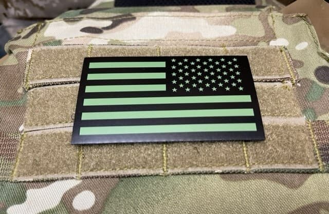 Infrared Reverse US Flag Uniform Patch IR US Army Navy USN USAF SEAL Green Hook 4
