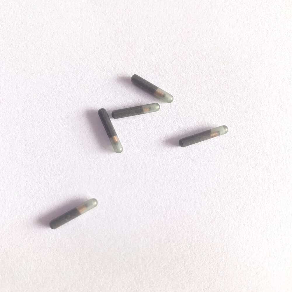 5pcs Micro Bio Glass Tag 125KHz RFID EM4100 Proximity Induction Token 2.12 x12mm 6