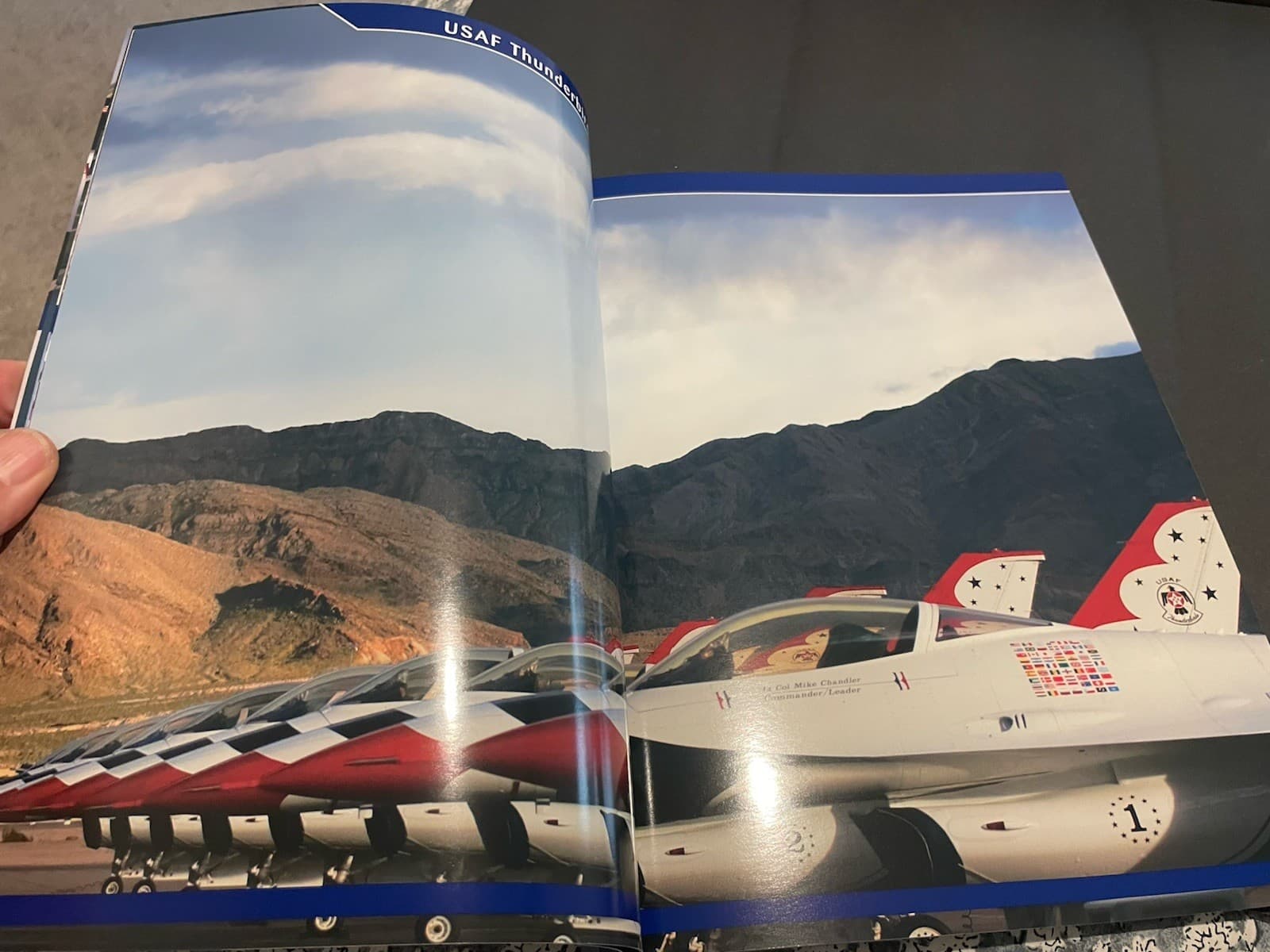 USAF Thunderbirds 2005 VIP Yearbook Lt Col Michael Chandler Leader Nellis AFB 4