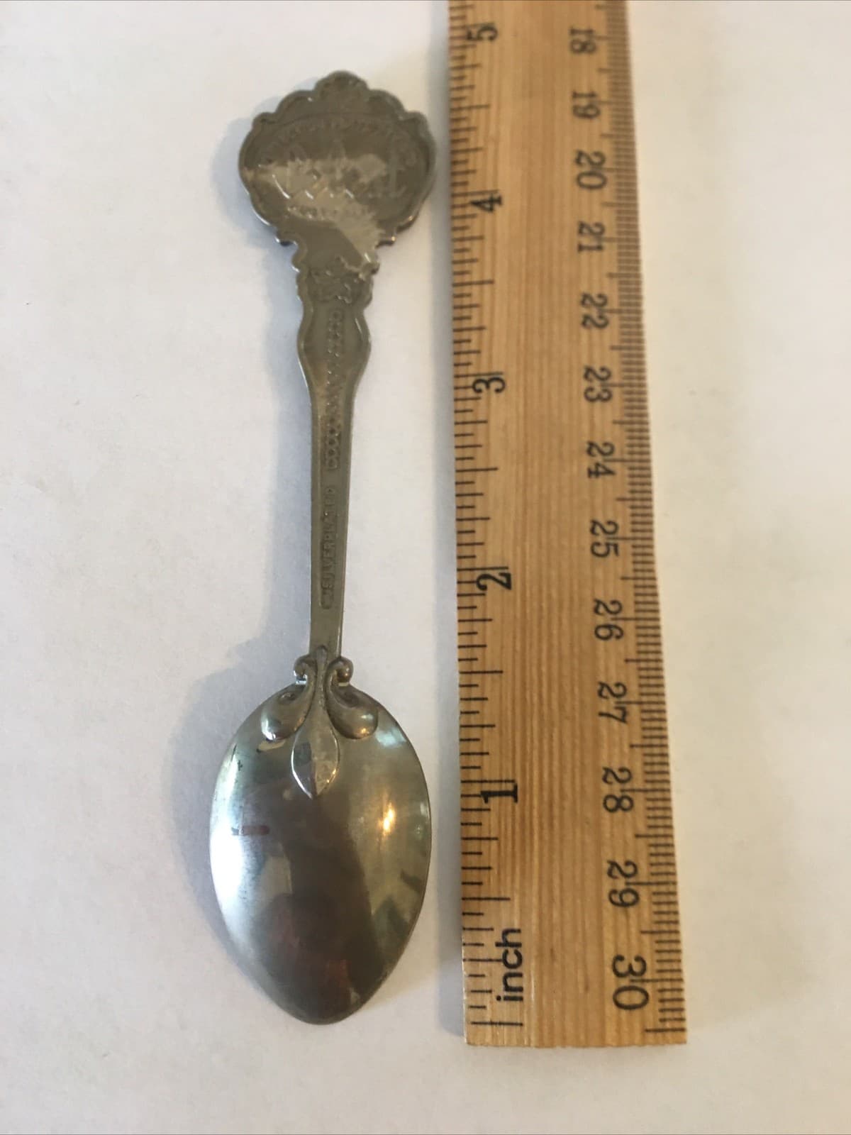Ohio Cardinal Red Carnation Vintage Souvenir Spoon Collectible 4