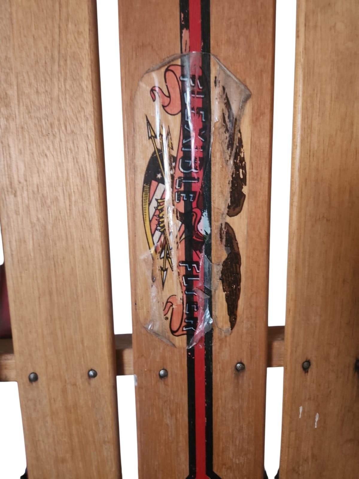 Vintage Flexible Flyer III Wooden Snow Sled – Classic Winter Collectible 4