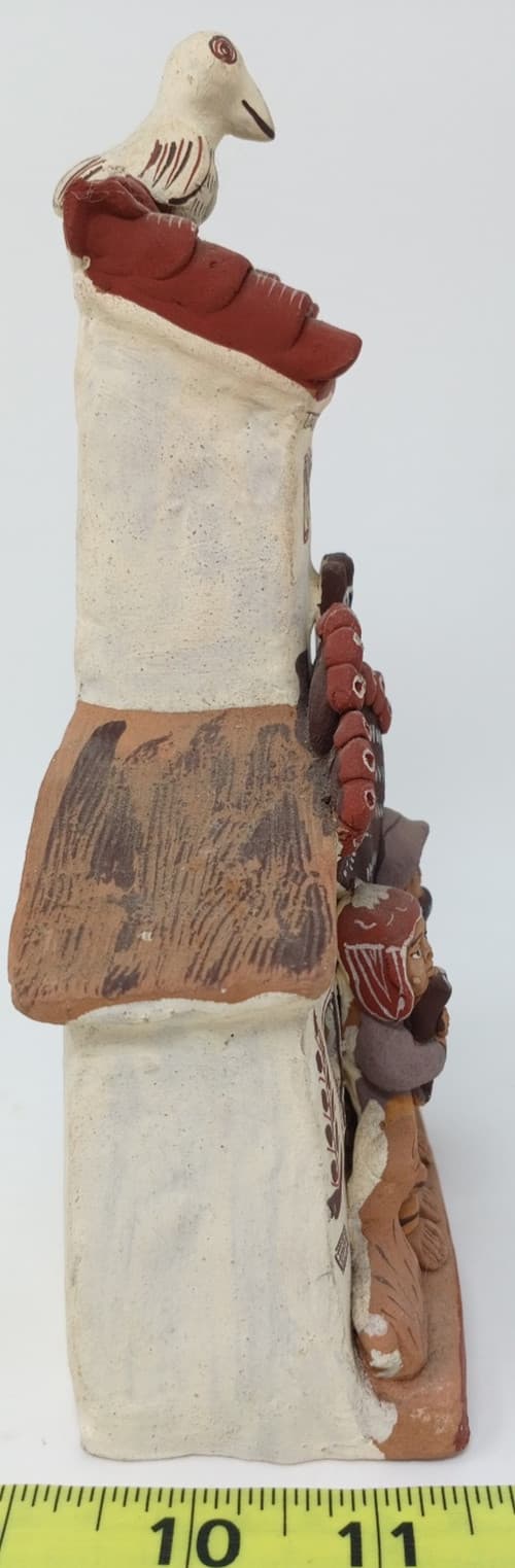 Peruvian Terra Cotta Clay Pottery Folk Art House Figures Elenor Menzie Imports 4