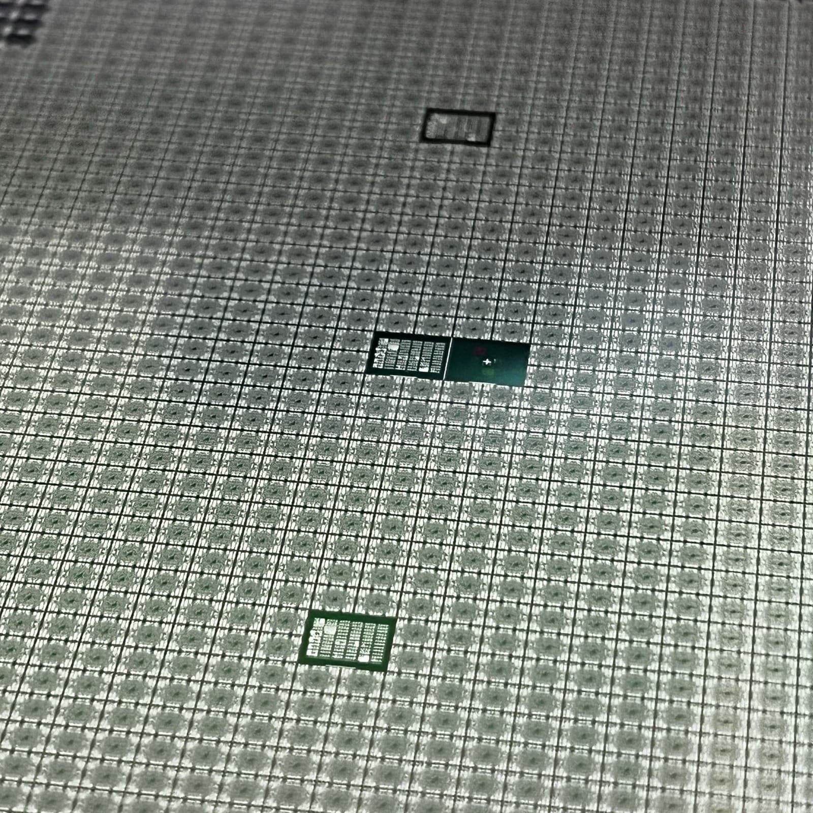 Unknown Vintage 4 Inch Silicon Wafer w/ Die, Structures, and Test Areas 5