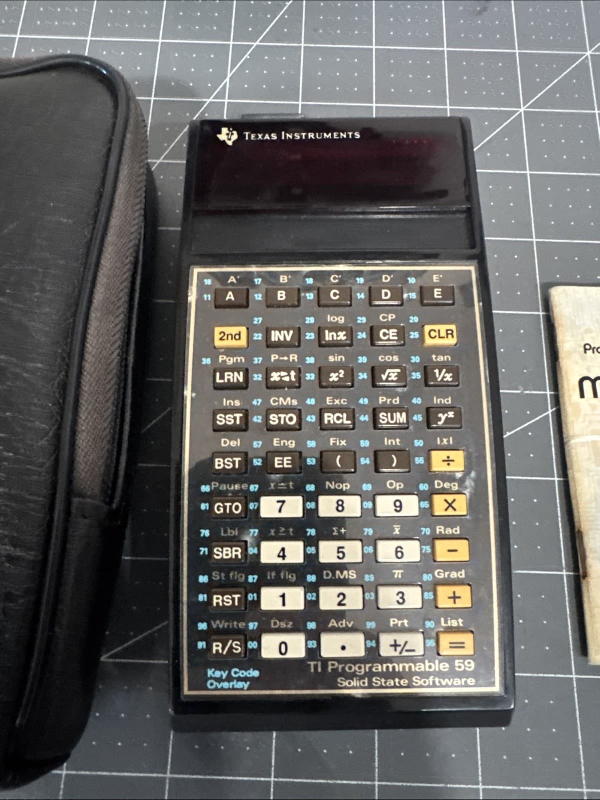 Vtg Texas Instruments TI-59 Programmable Calculator w/Module READ 3