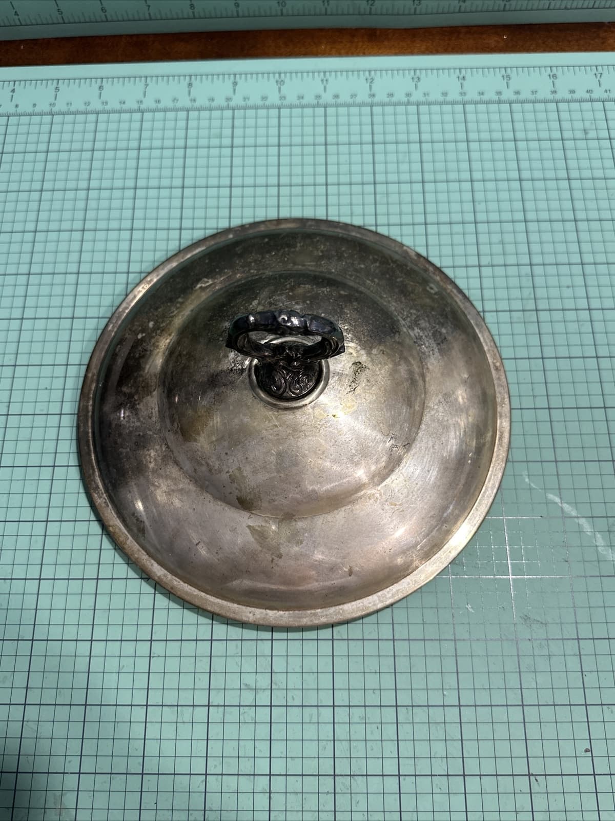 Vintage Silverplate Serving Bowl Lid Only 7.5” BS3 2