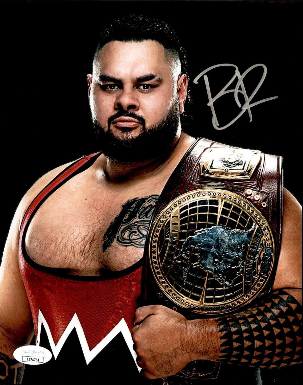 Bronson Reed Signed WWE NXT North American Champion 8x10 Photo #1 JSA COA