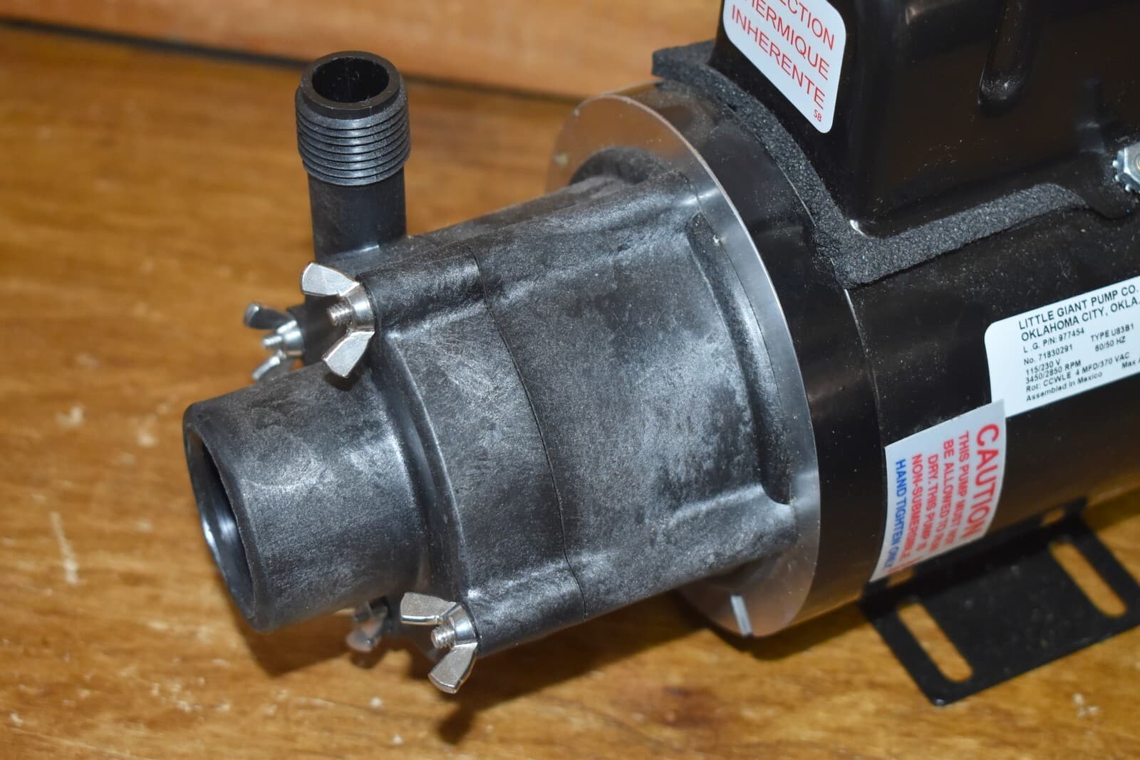 Little Giant Pump TE-5-MD-HC 584604 / 977454 Magnetic Drive Pump 115/230V 1/8 HP 3