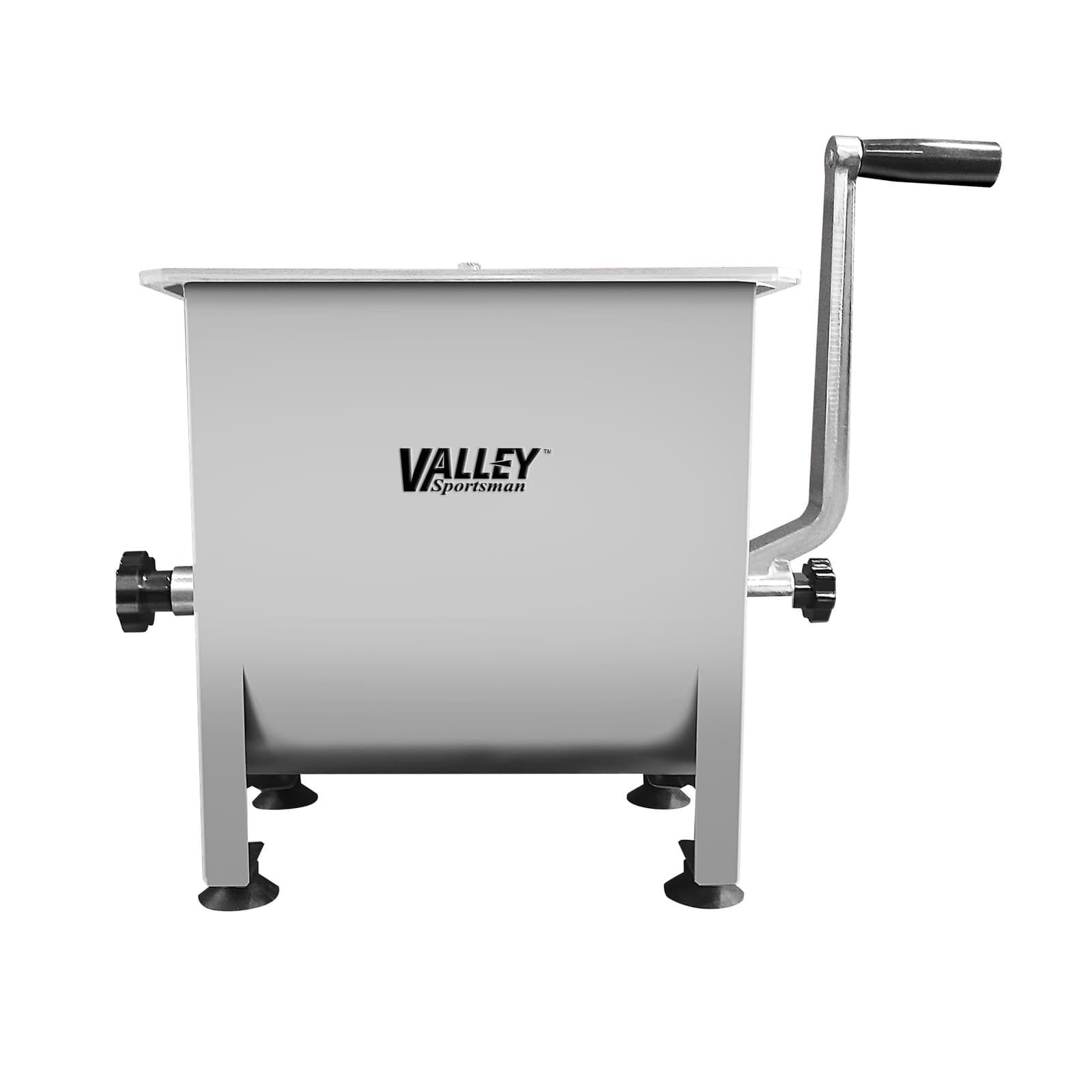 18 Pound Capacity Manual Meat Mixer, with 4.2 Gallons Tank, Stainless Steel, ...