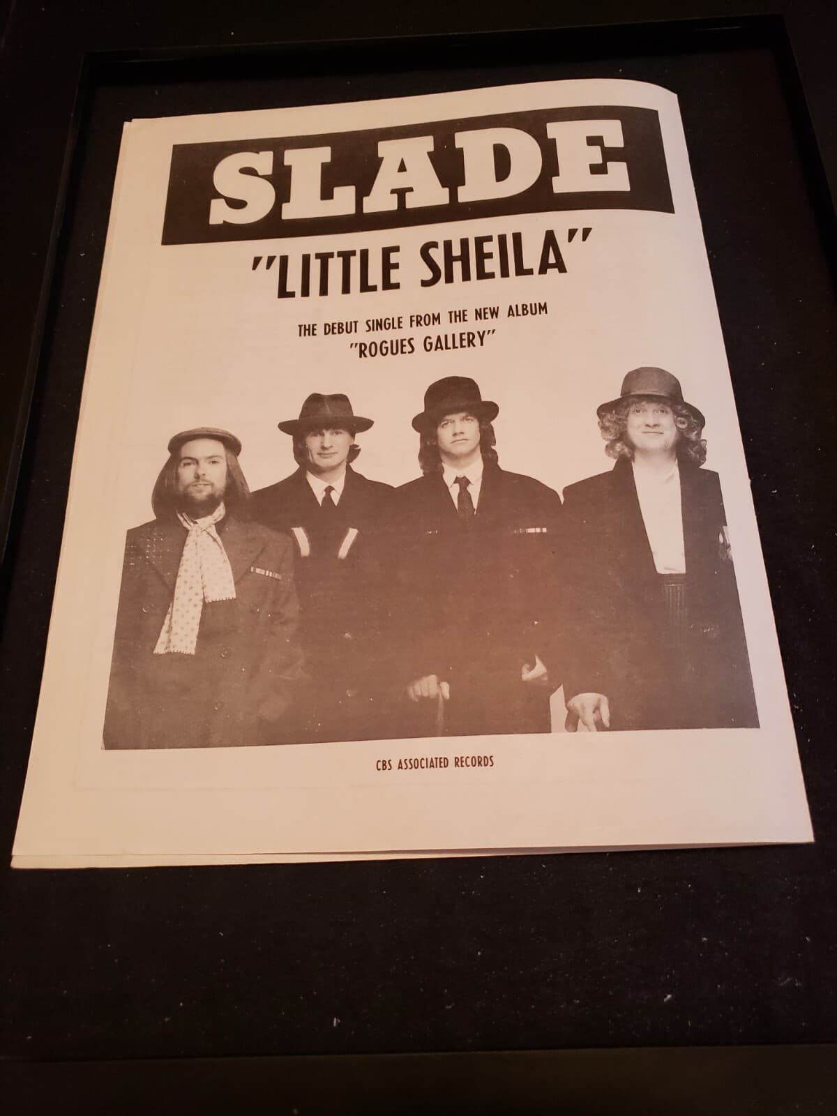 Slade Little Shelia Rare Original Radio Promo Ad Framed!