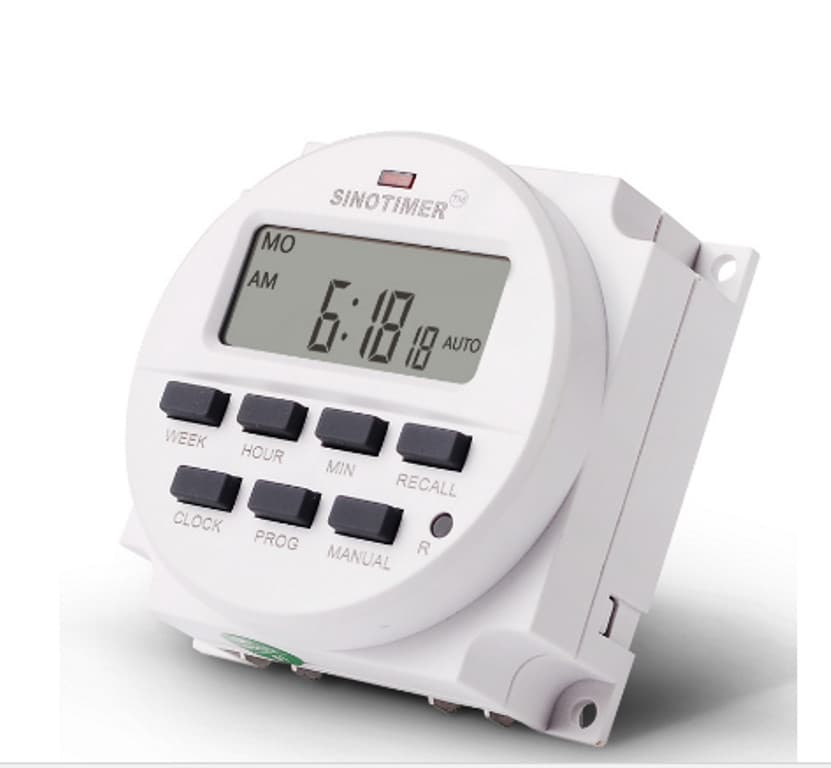 12V DC SINOTIMER DISPLAY TM618H-4 LCD Digital Timer Programmable Time Switch 5