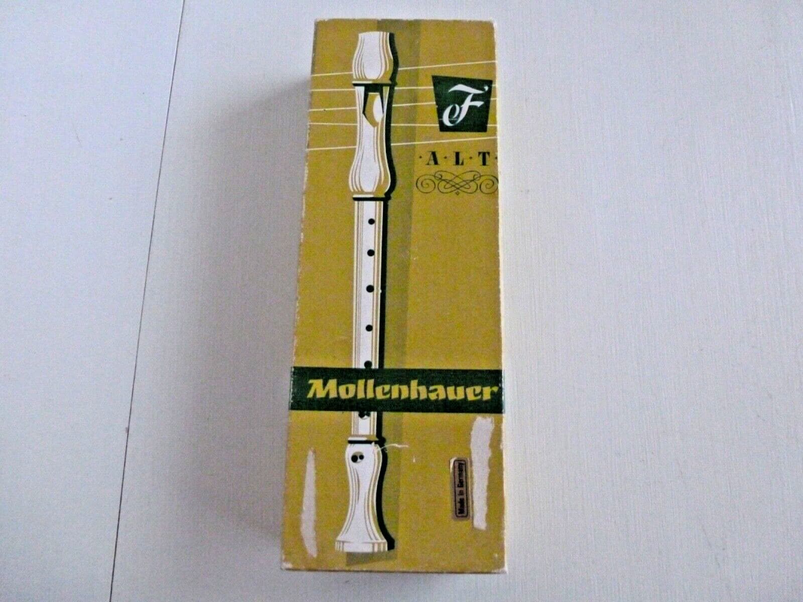 Mollenhauer Recorder F Alt Eine Blockflote Wood With Original Box Germany 3
