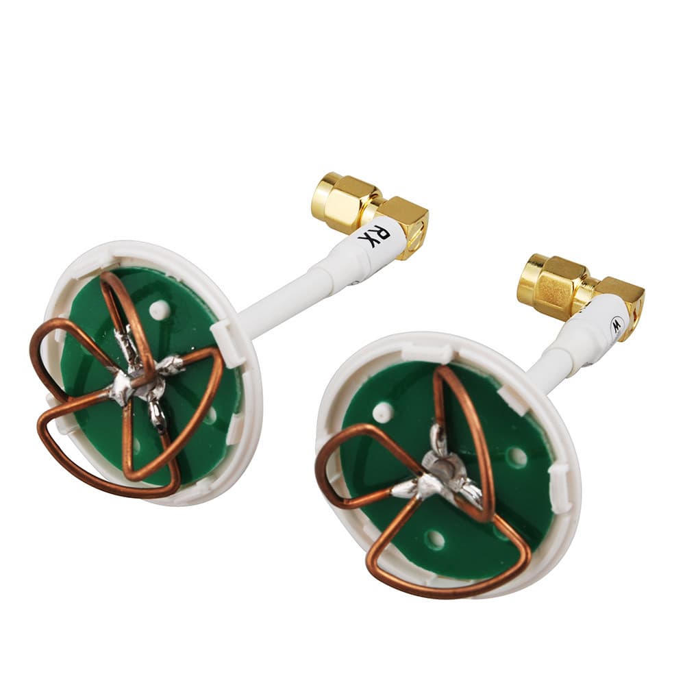 Clover Leaf Omni Circular Polarized 2.4GHz 5.8 GHz Video/Audio Antennas SMA Male 3