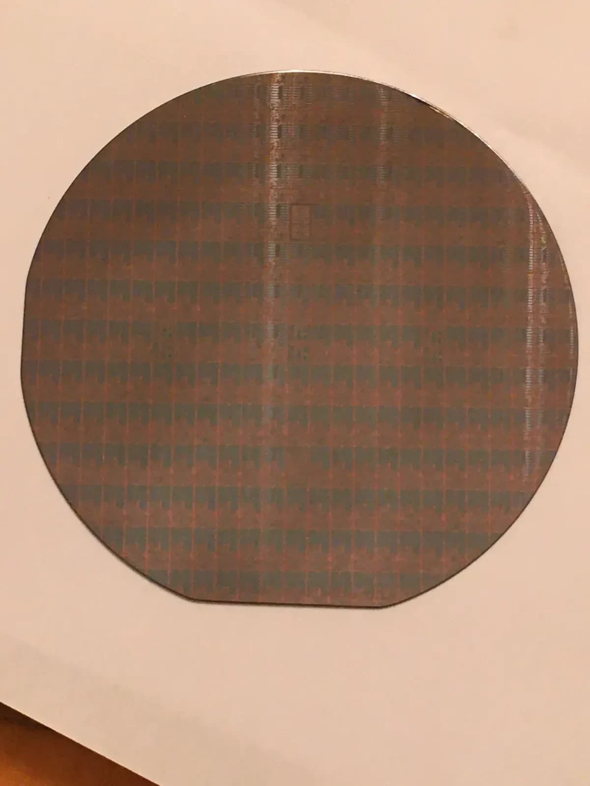 4"  Intersil General Electric? Silicon Wafer 1984   Rare Vintage CPU Chip 2