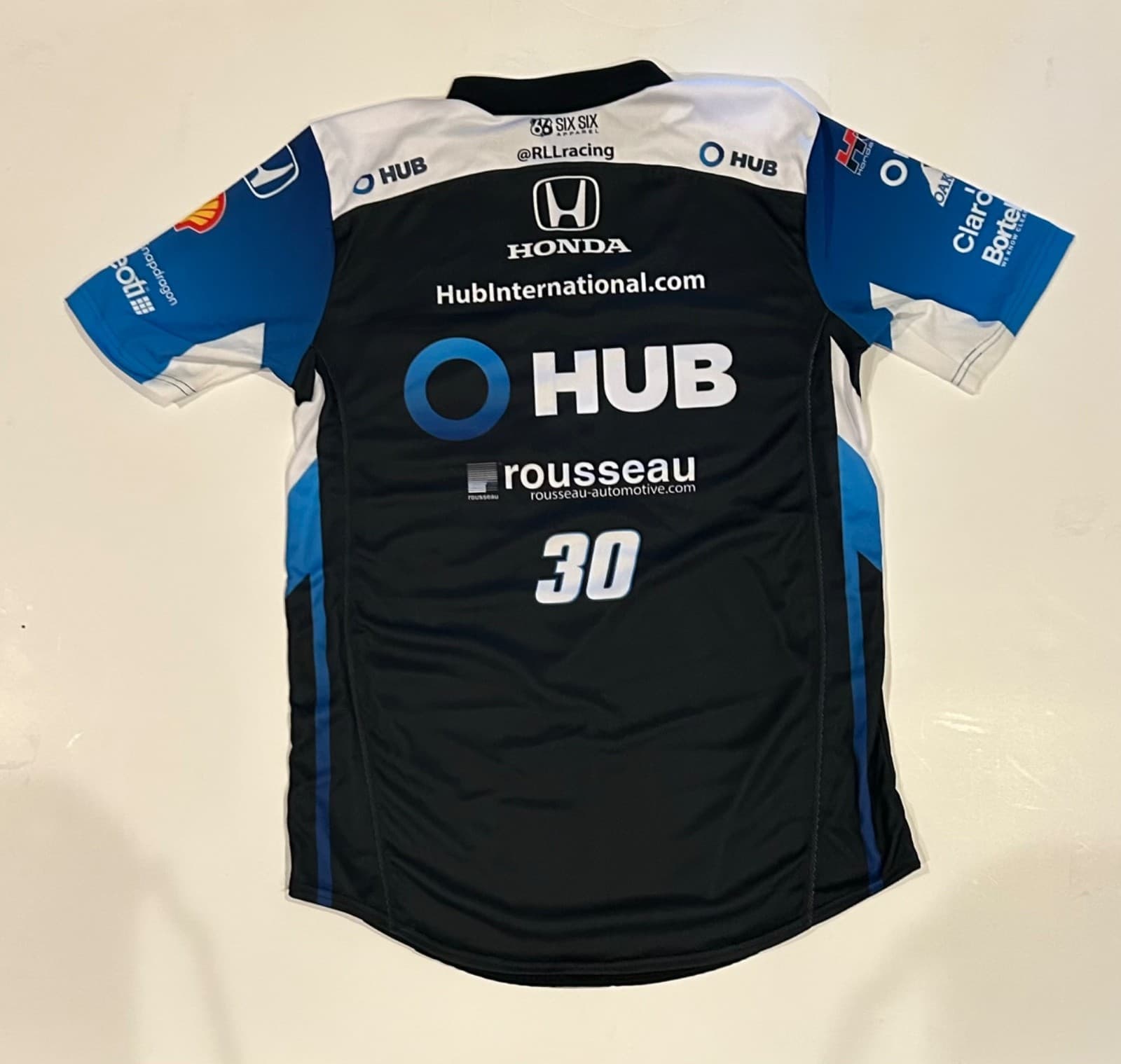 Pietro Fittipaldi Rahal Letterman Lanigan #30 IndyCar Pit Crew Shirt Size Medium 3