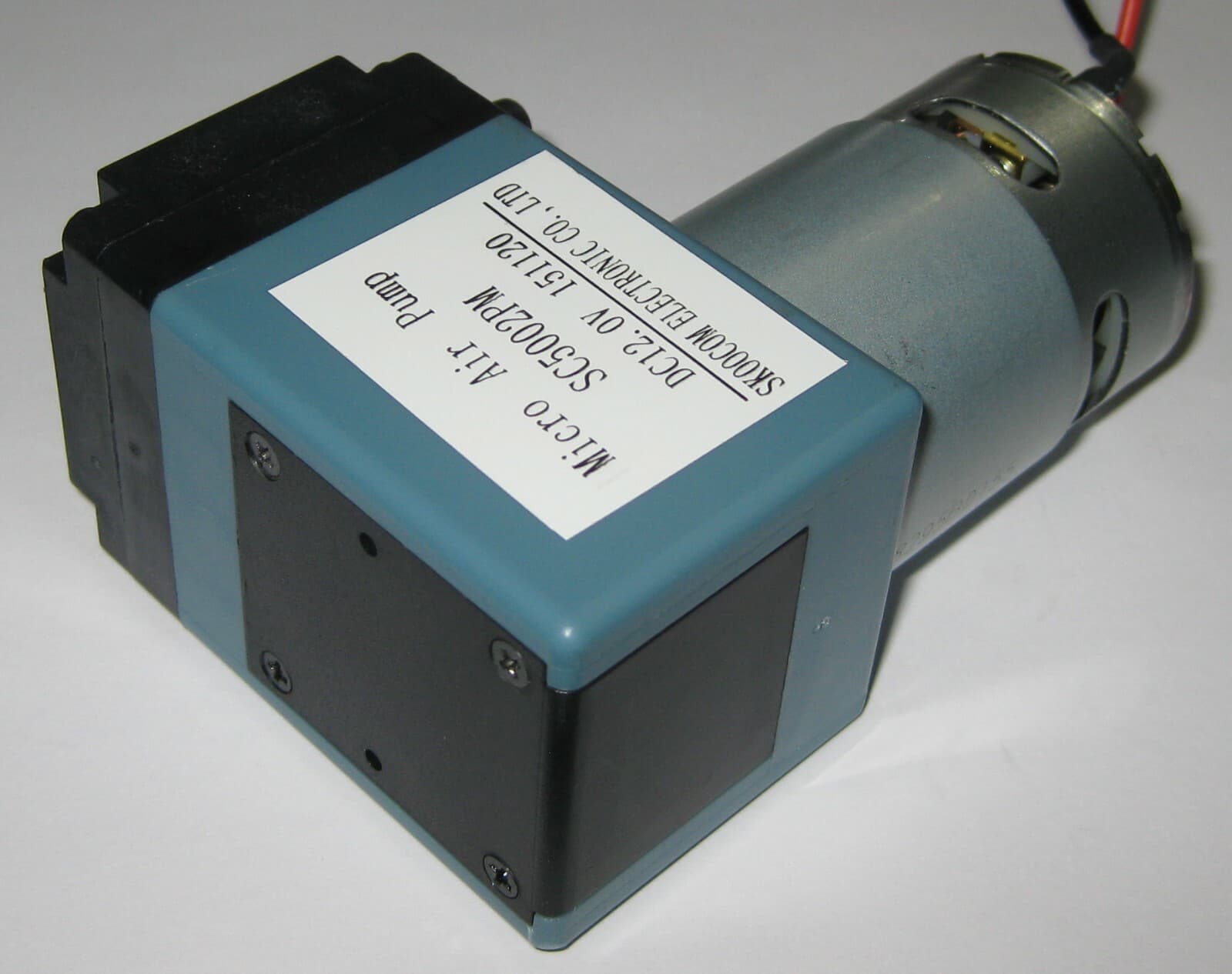 12 V DC Single Diaphragm Head Pressure / Vacuum Pump - 10 L/min - 29 PSI max 2