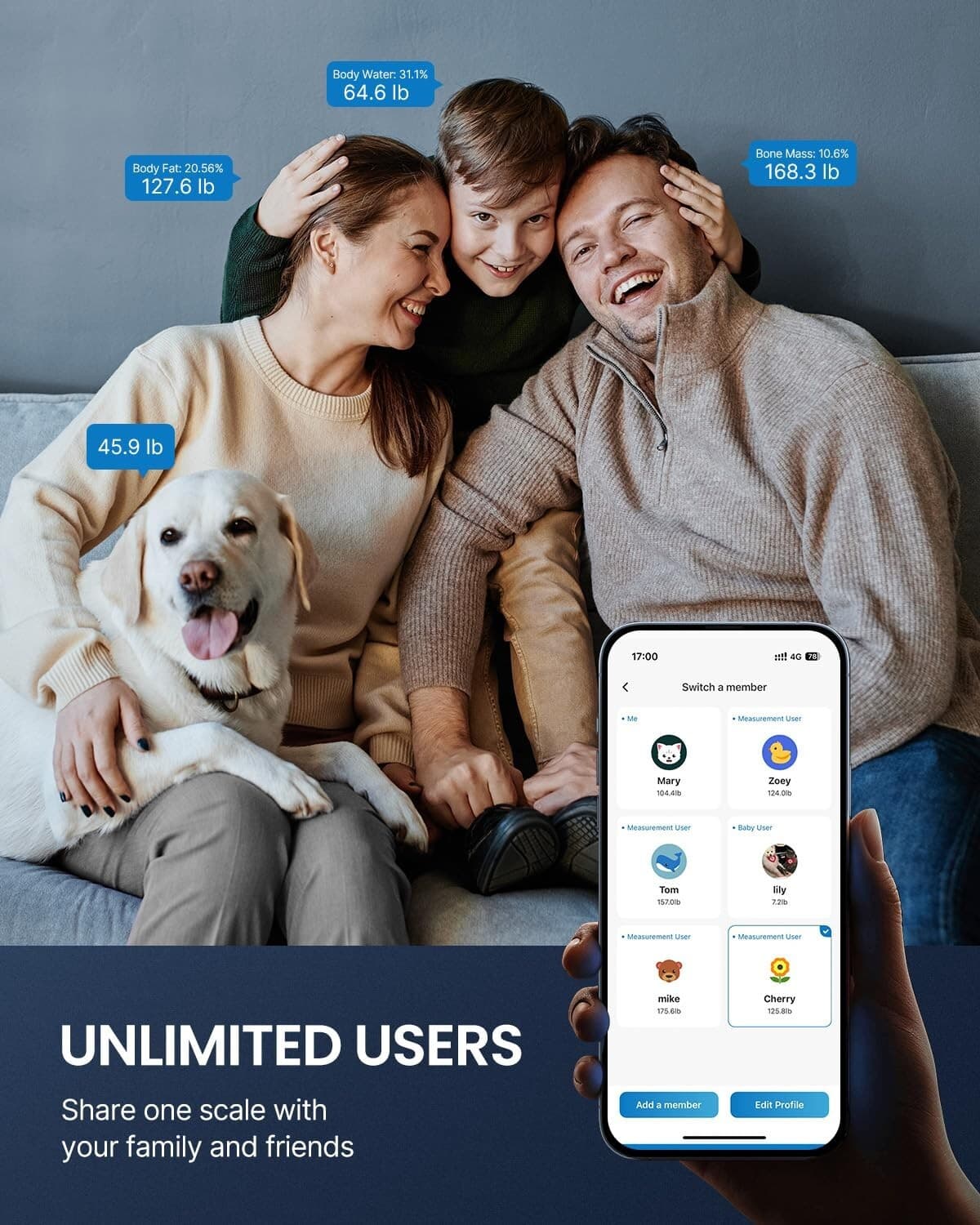 RENPHO Smart Scale for Body Weight Bathroom Scale w/ App 440lb Mother's day Gift 6