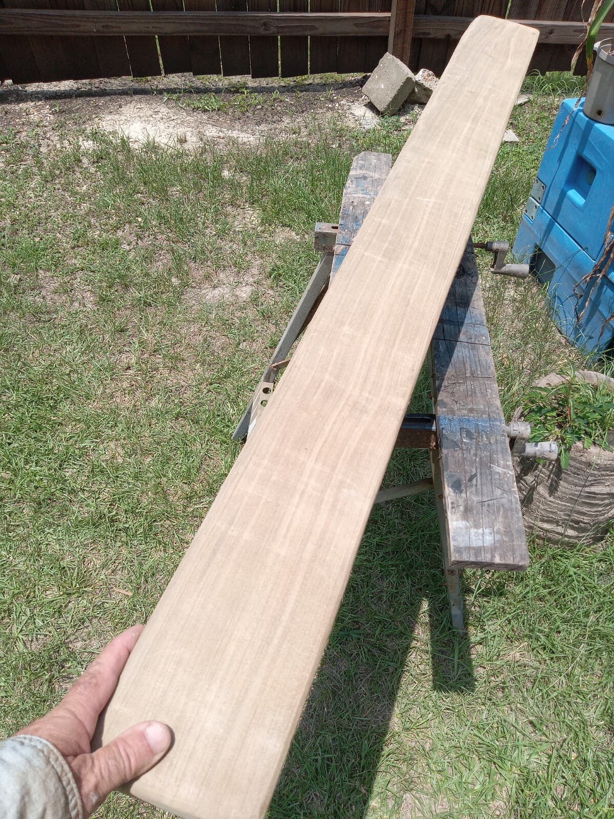 8"X5"X53" Carbon Dated to 1300 AD Old Growth Sinker Cypress Rift Cut Wood Mantel 2