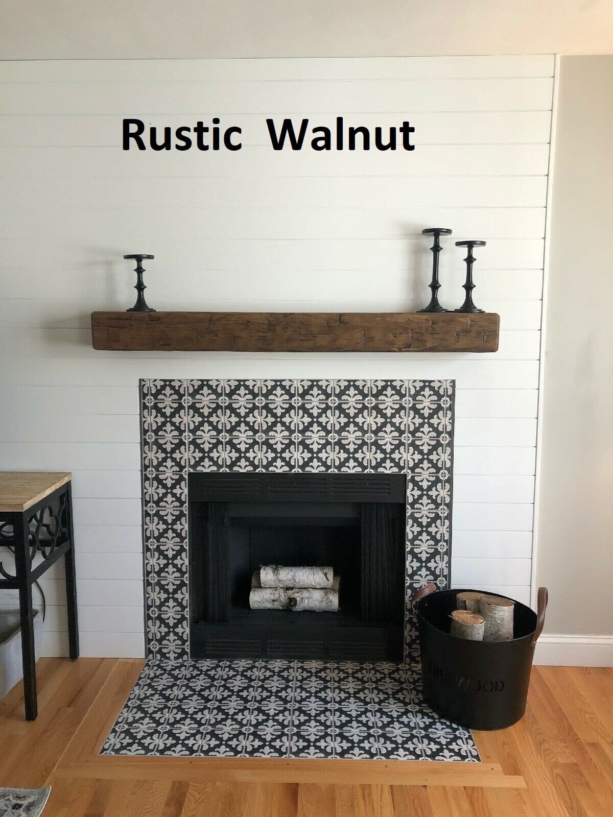 6 by 8 by 78" New Hand Hewn Rustic Barn Beam Style Fireplace Mantel 6 Foot Plus 5