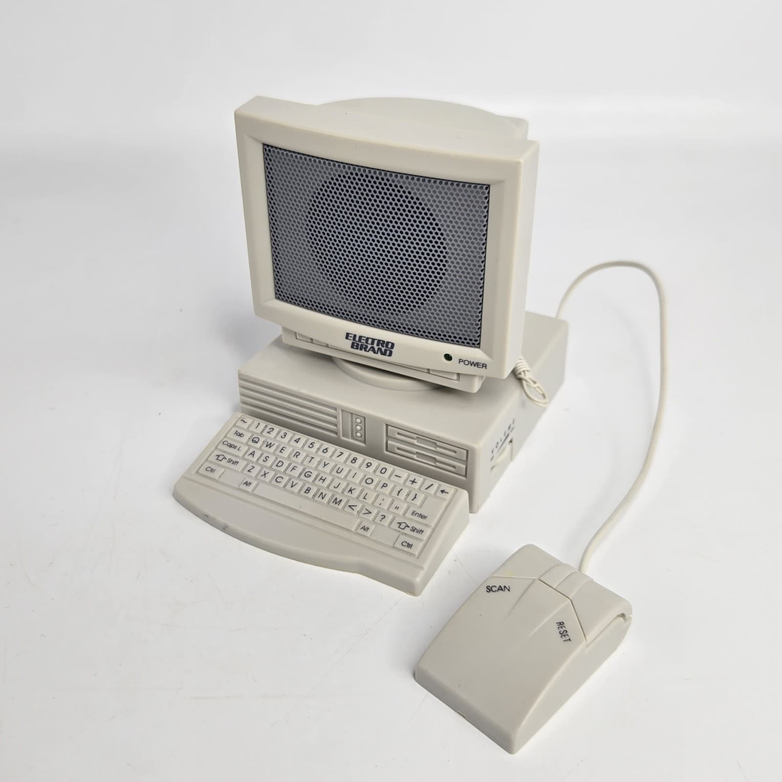 Vintage Electro Brand AM/FM Mini Desktop Computer Radio TESTED 1990s