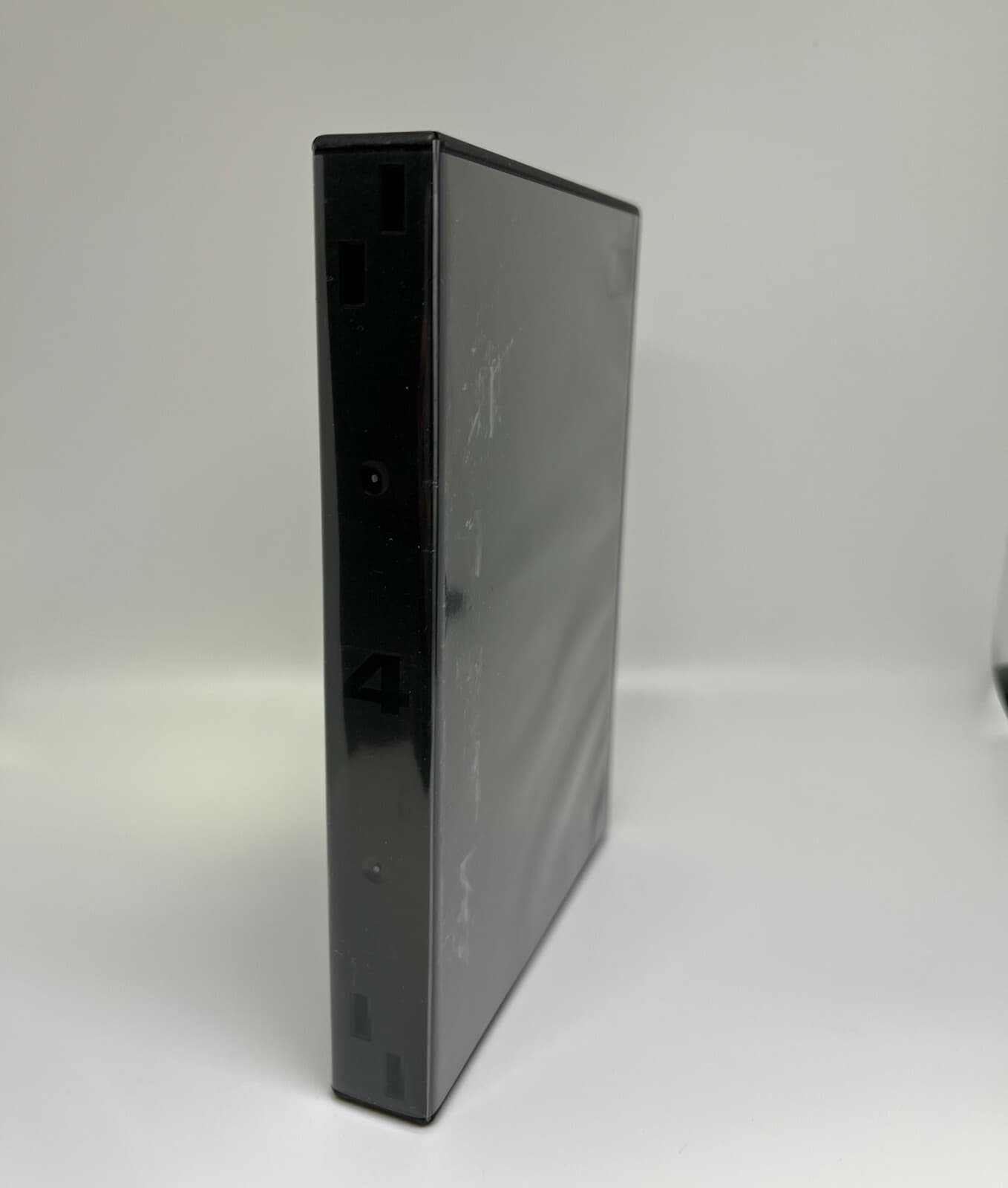 2 Black 22mm Quad (4) Disc DVD Case w/Sleeve & Clips White Trays, PSD70C-22MM 5