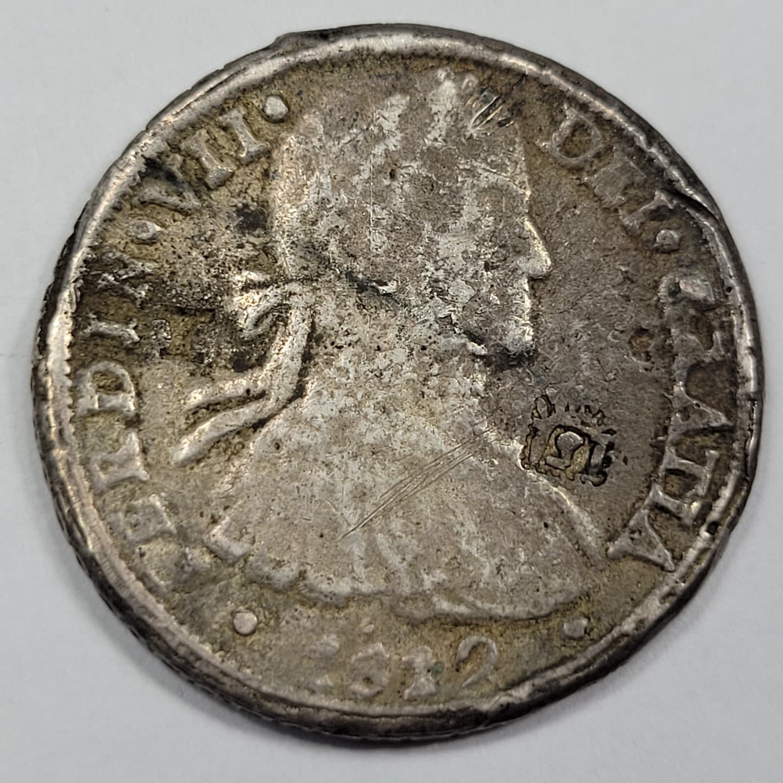 1812 CHIHUAHUA Silver Cast 8 Reales Genuine Provisional Issue High Grade *J192