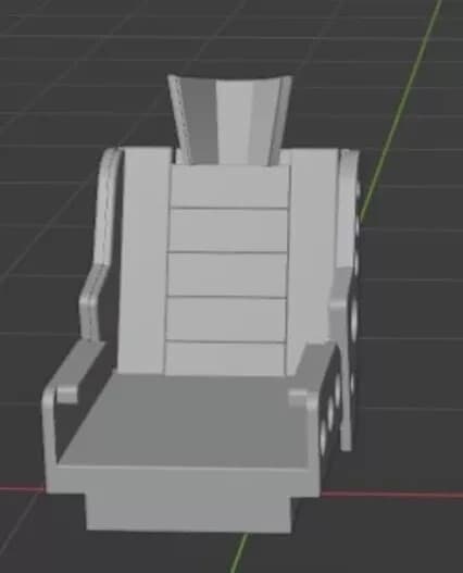 Lost in Space Jupiter 2 Astrogator Nav Dish  2 Control Seats 1:35 1:24  3D Print 2