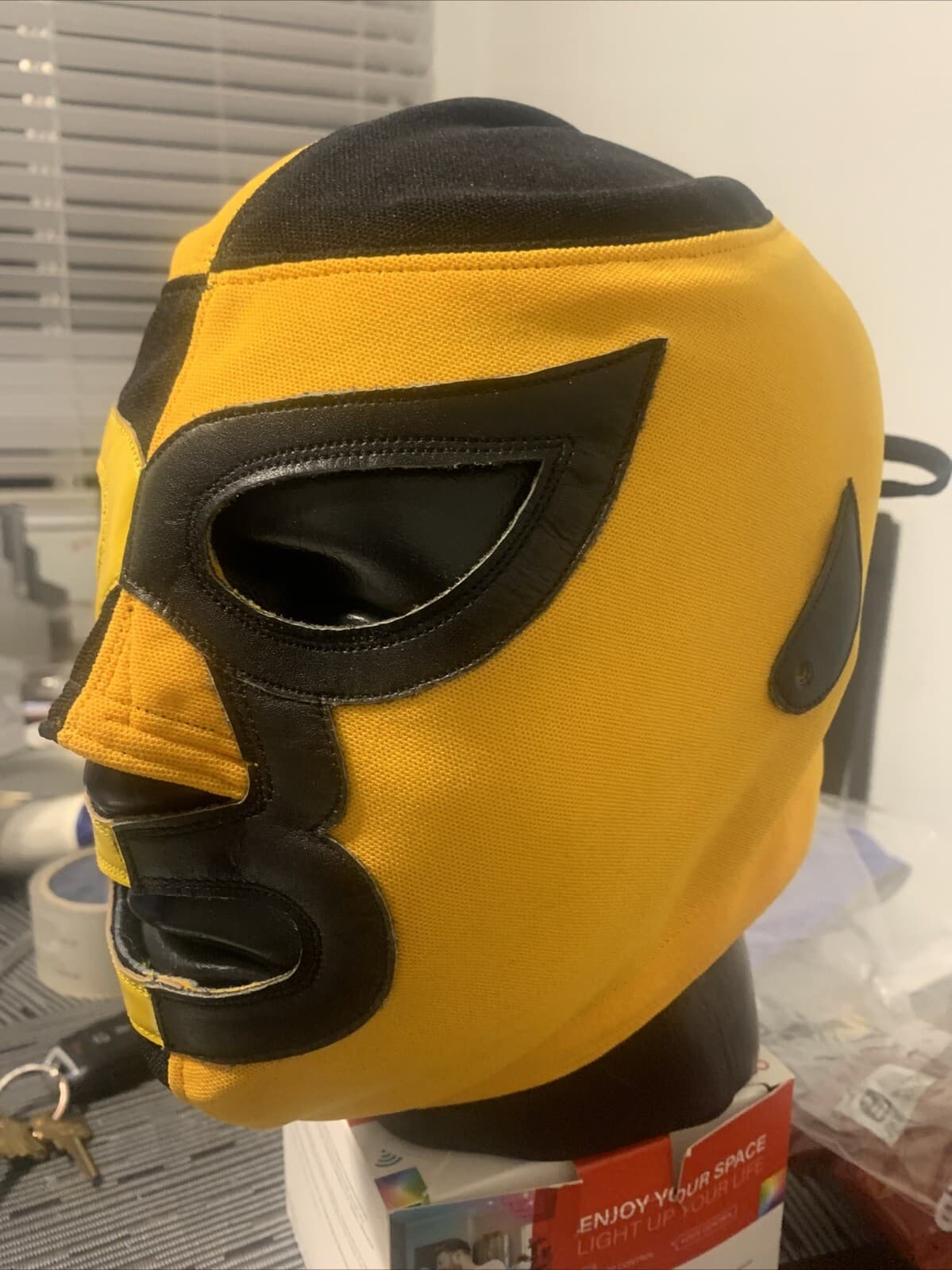 Pierroth Mexican Wrestling Mask Handmade Prograde Bandon w Leather  2