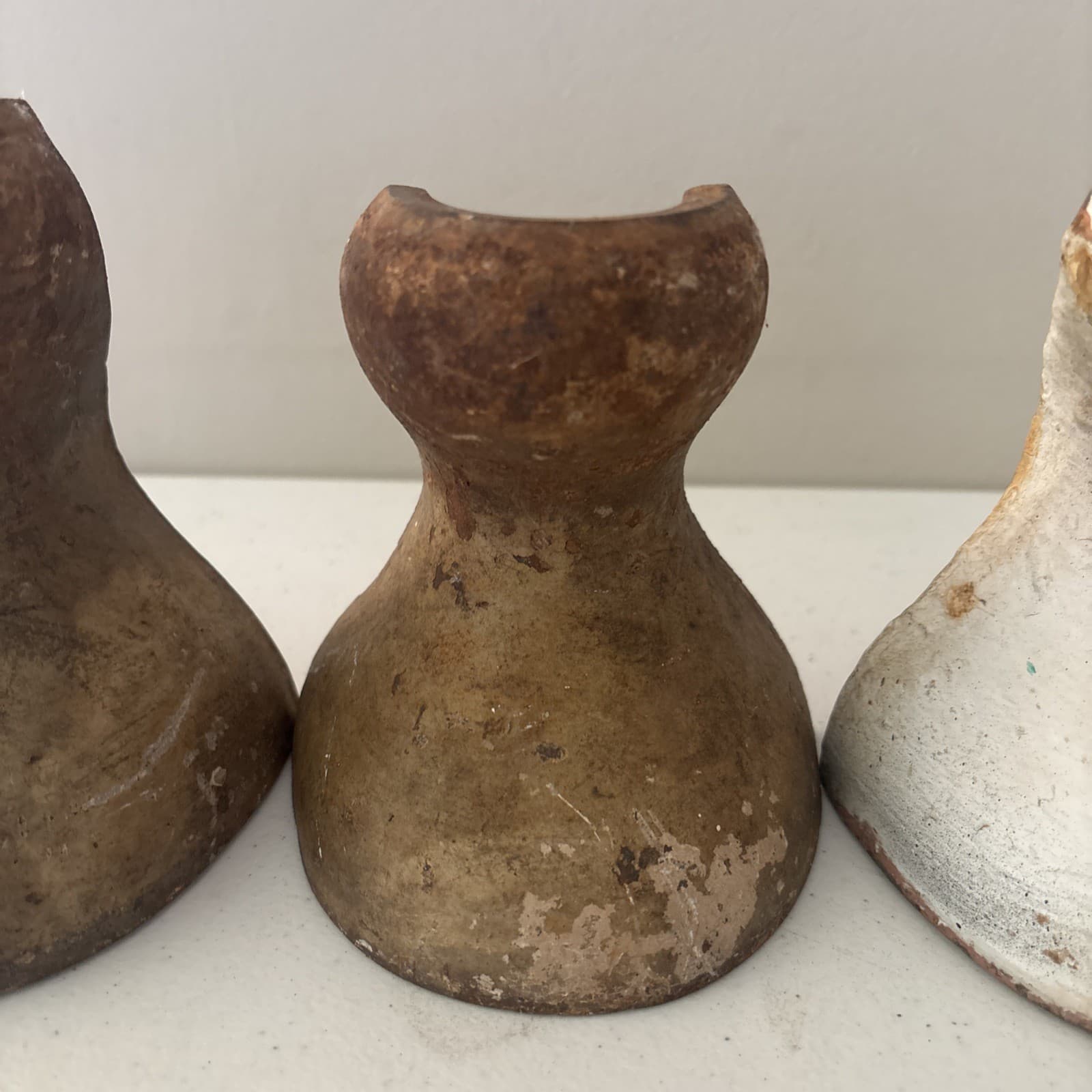 Set of 4 Antique Cast Iron Ball Feet for Bathtub 5 1/4 & 5 3/4 4