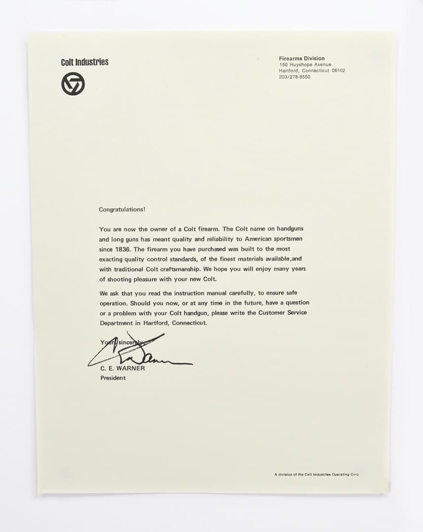 Colt Python Box, OEM Case, 1978 Manual, And More! 4