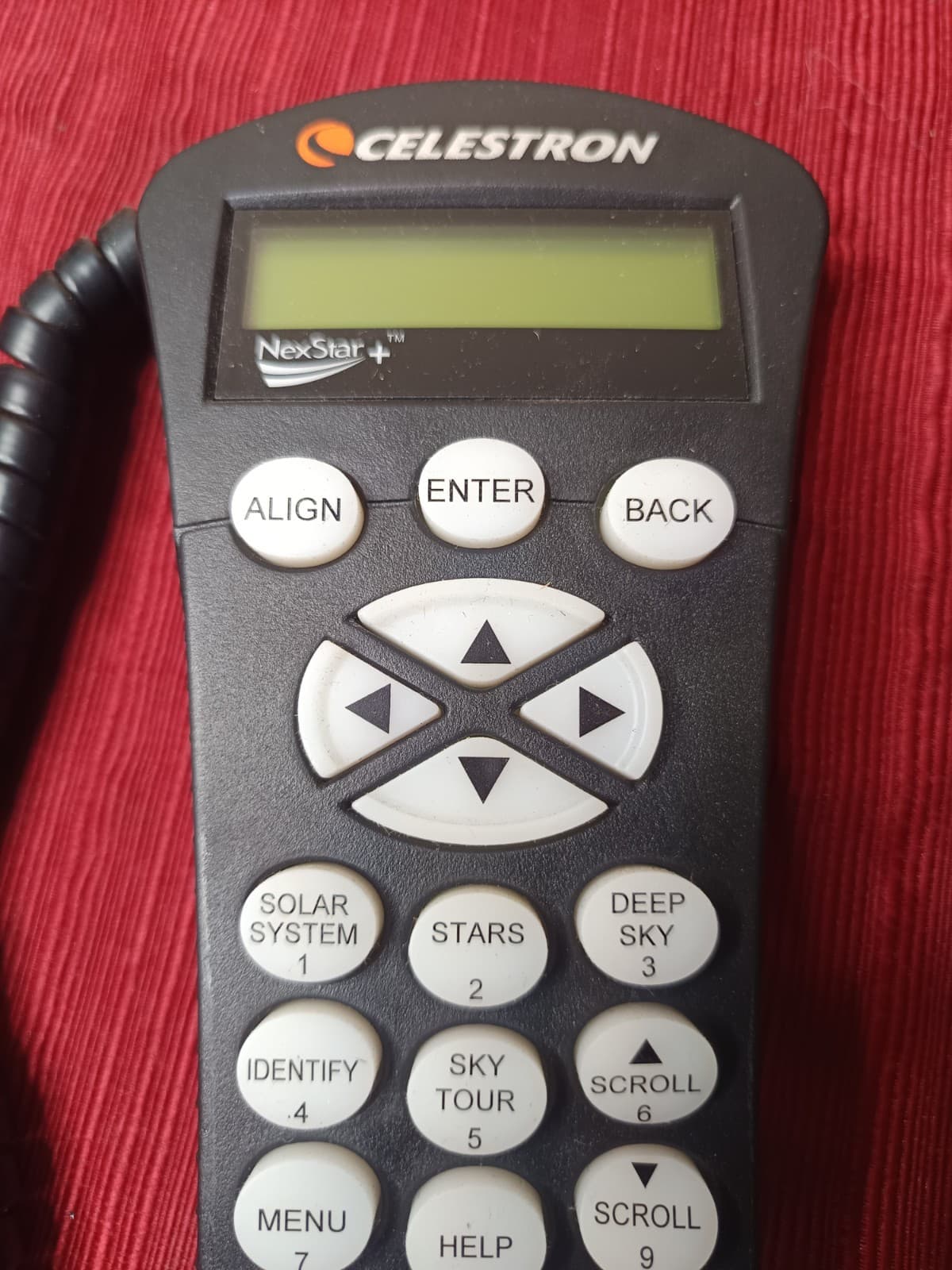 Celestron NexStar 130SLT Telescope Remote Control Dial Number Pad **UNTESTED** 4