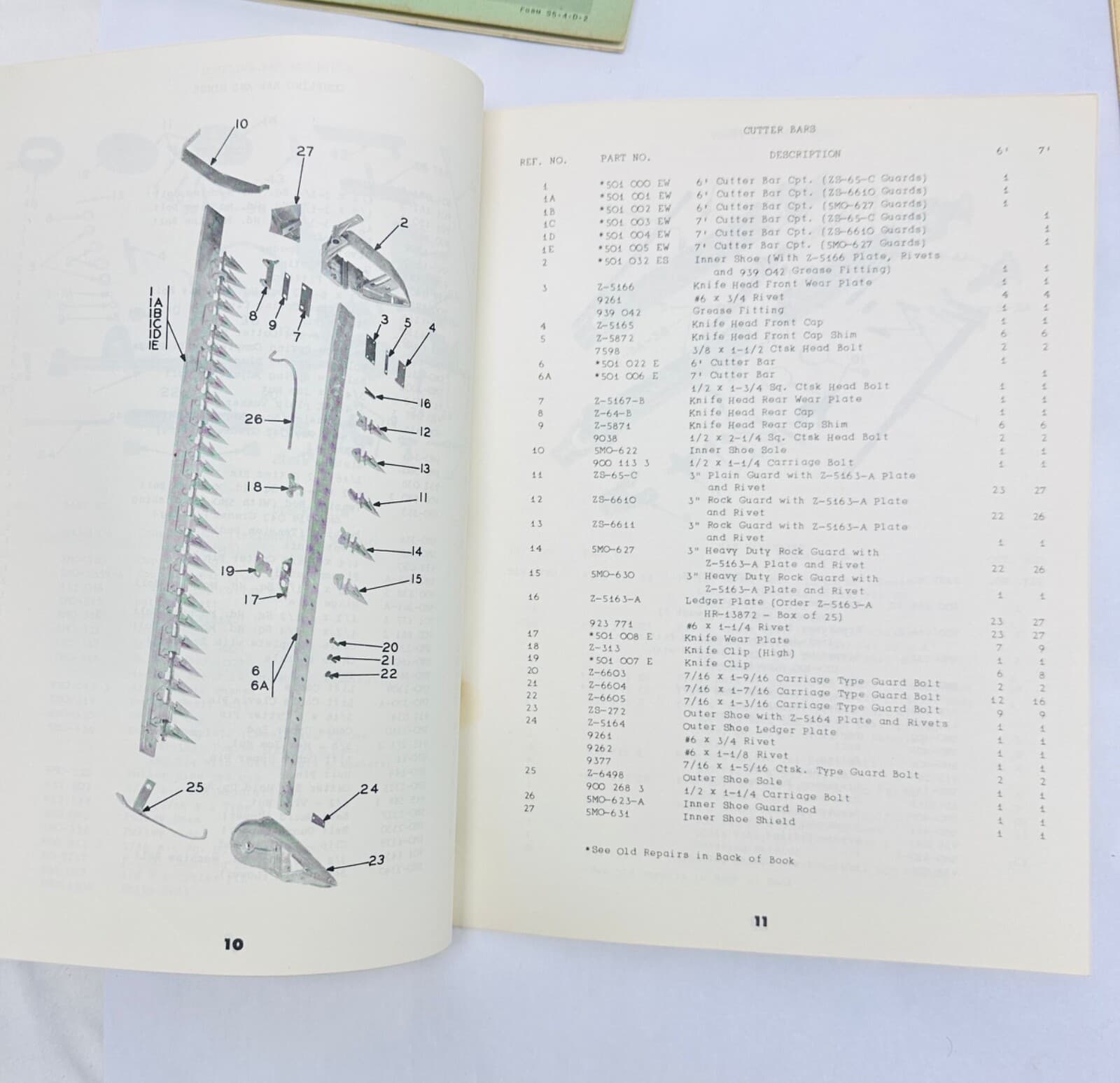 Lot Of 5 OLIVER Parts Books Setting Up Instructions Model #'s 355, 12, 24 5