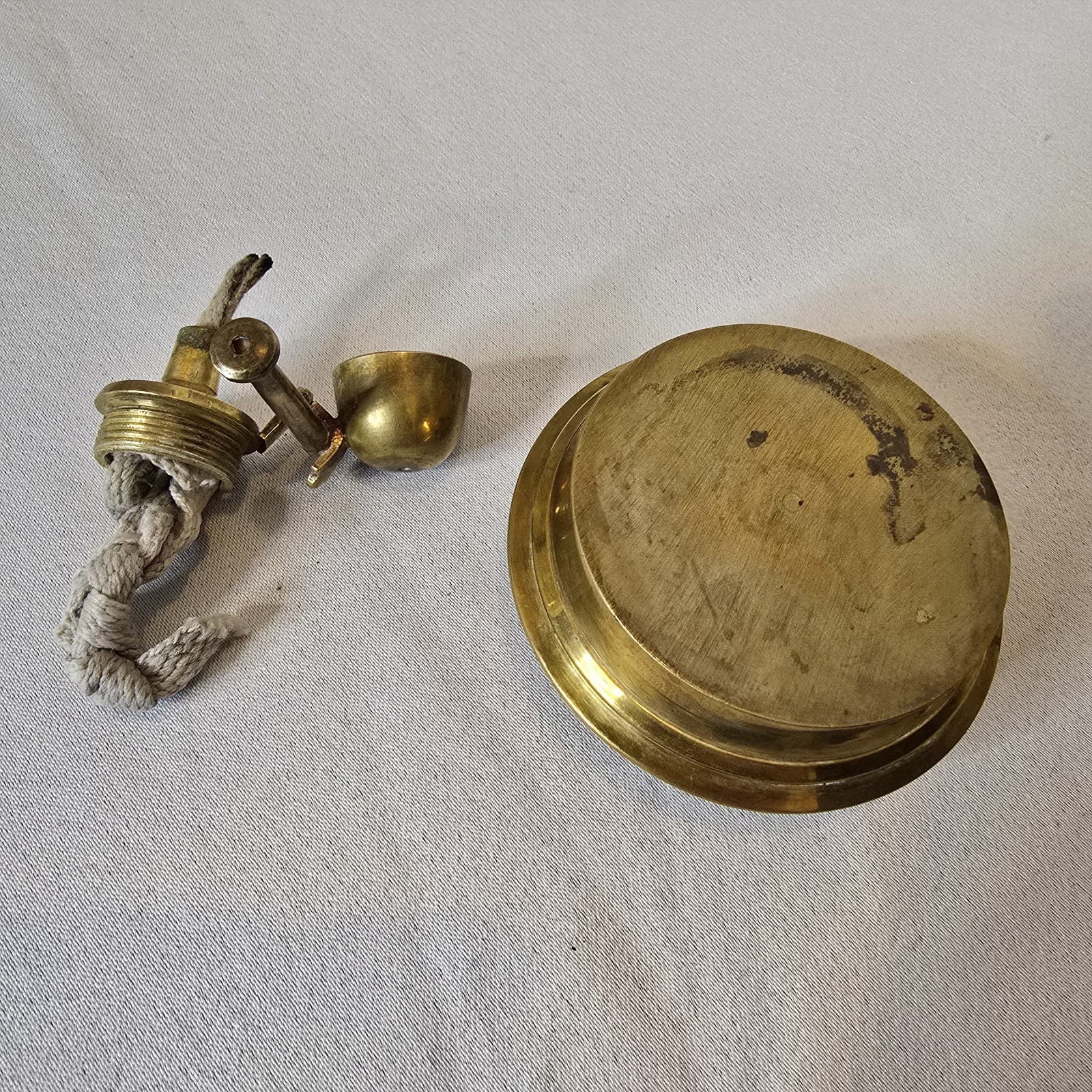 Vintage Brass Spirit Kettle/ teapot with stand and spirit burner 4