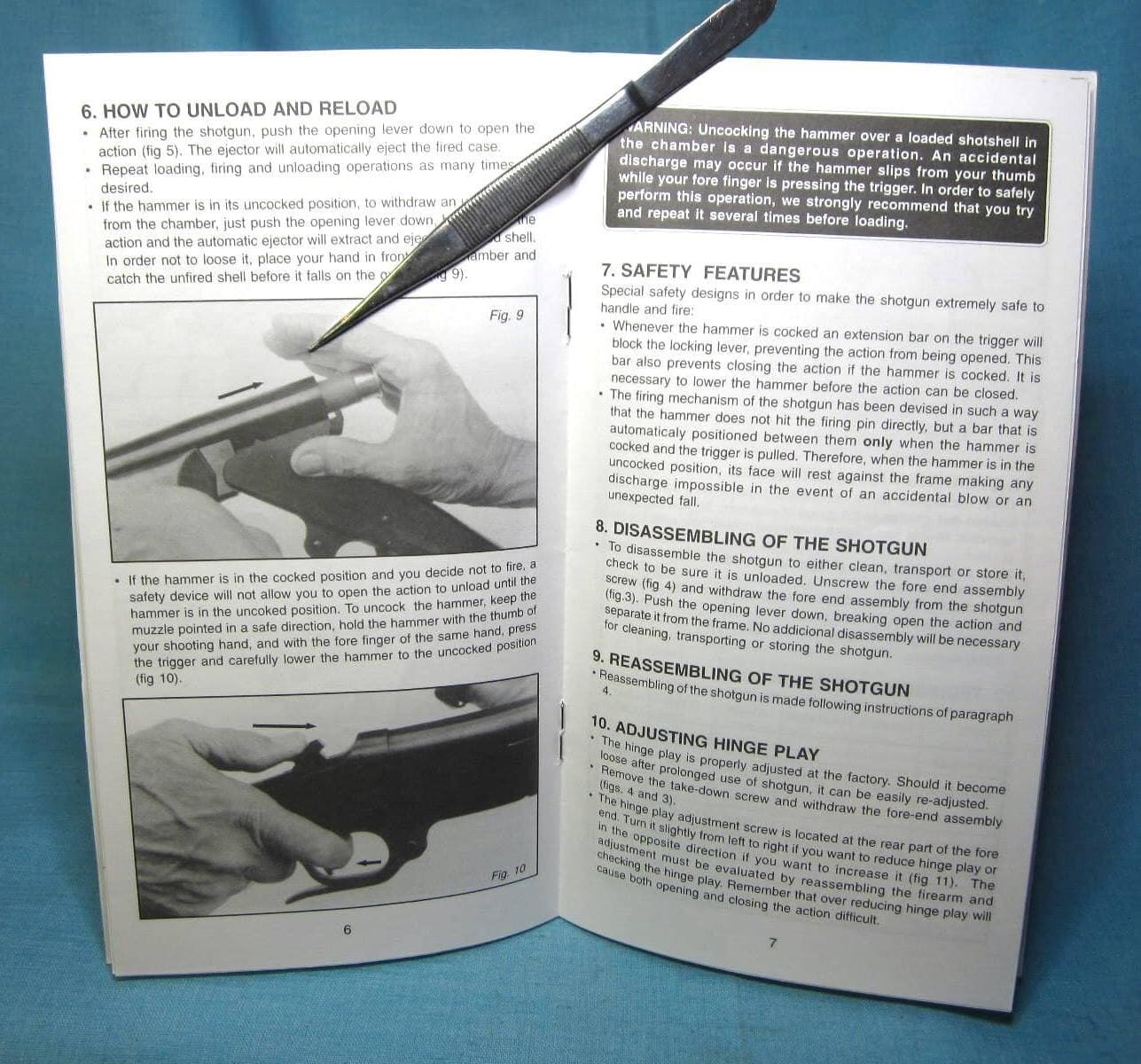 MagTech Single Barrel Model 199 Shotgun Owners Manual 3