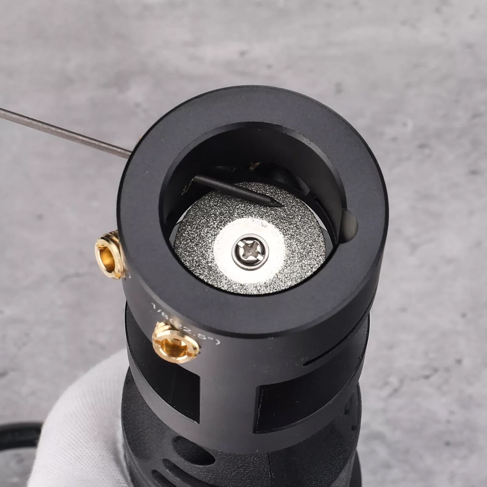 TIG   Welding Tungsten Sharpener Grinder Multi-Angle &4 Guides Offsets Head Tool 6