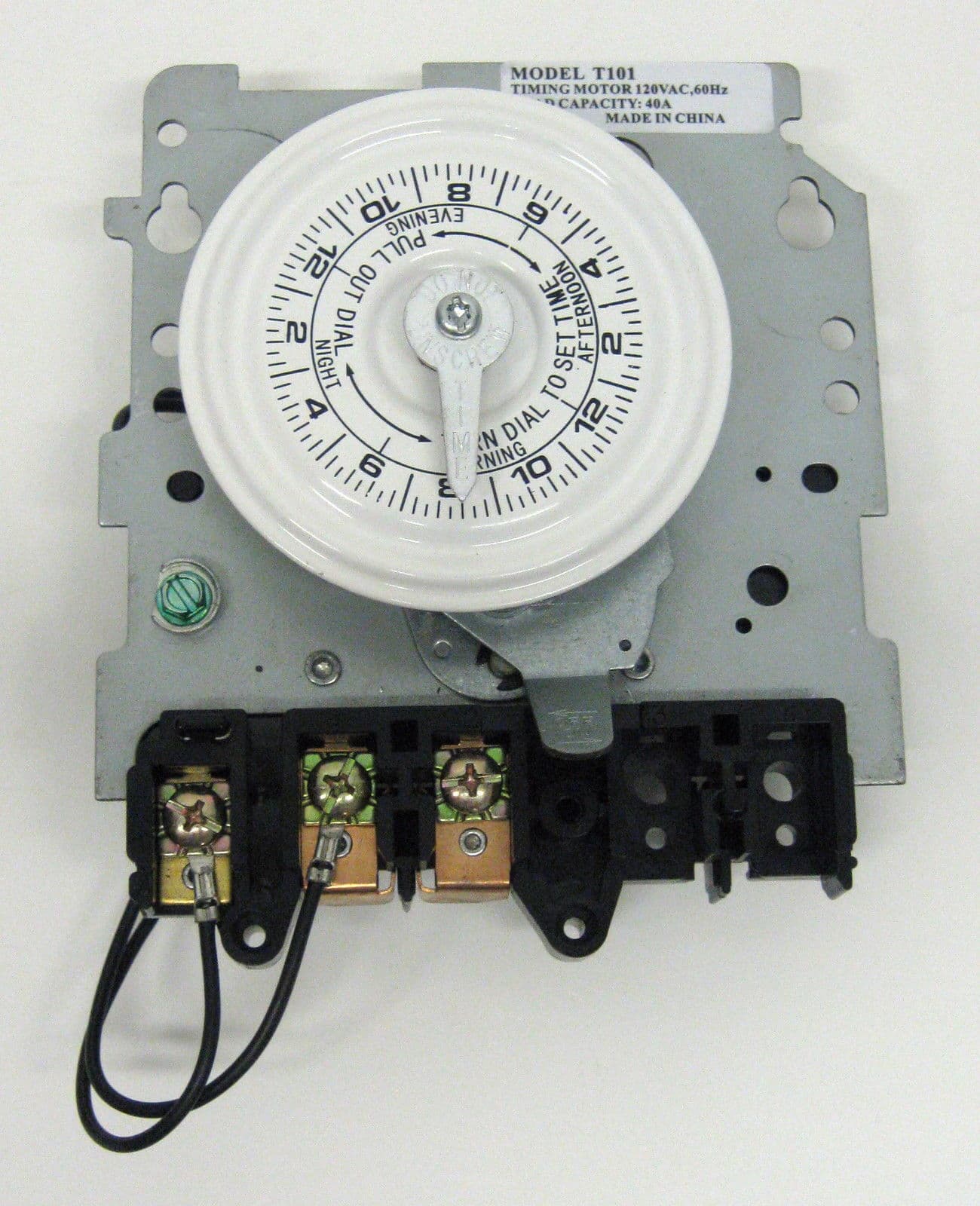 24 Hour On-Off Electro Mechanical Timer 115-125 Volts 40 Amp SPST for 4001-00 2