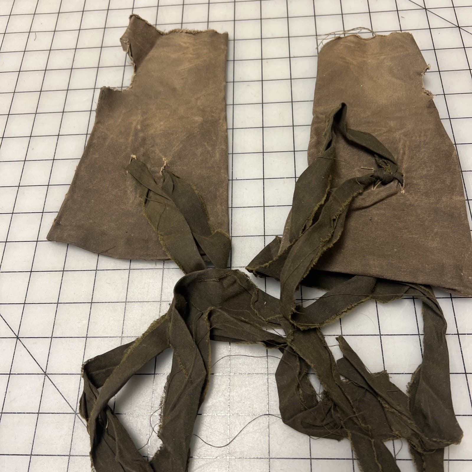 18th Century era Rough Fingerless Mitts out of Scraps, "Turn" TV Costume #132 2