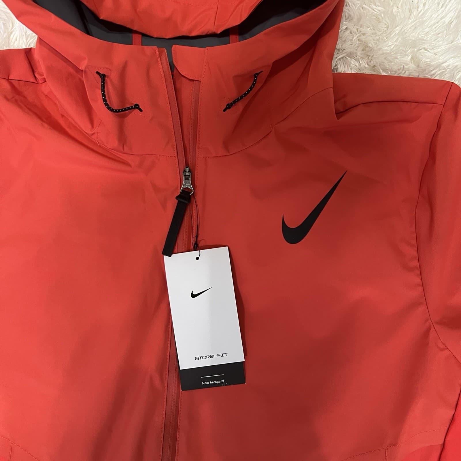Nike Running Aerogami Rain Jacket - Men's Small ~ $275.00 FZ9039 696 Crimson Red 4