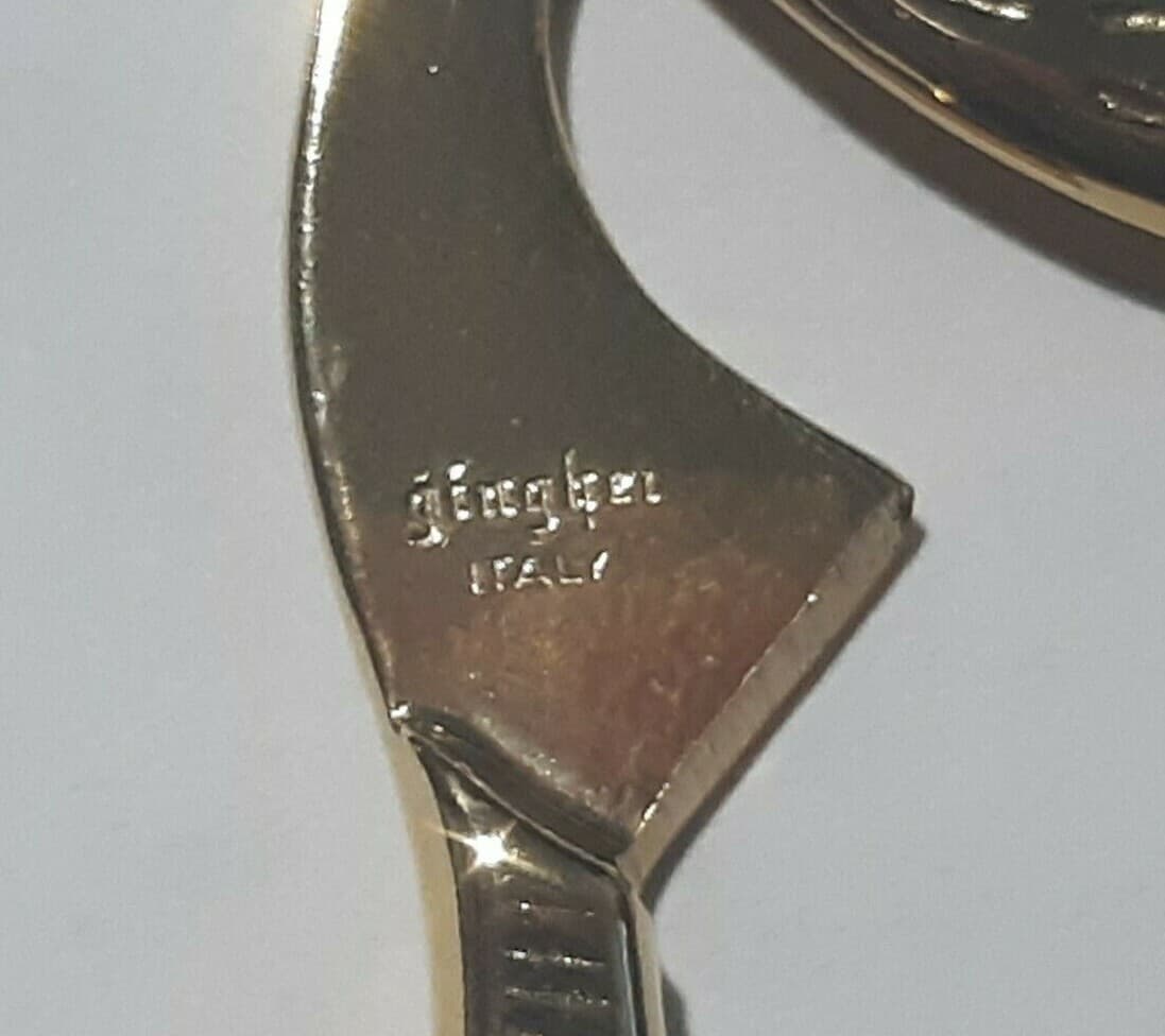 Gingher Stork Embroidery Scissors_ Gold and Chrome Stork_Italy (FREE SHIPPING) 2