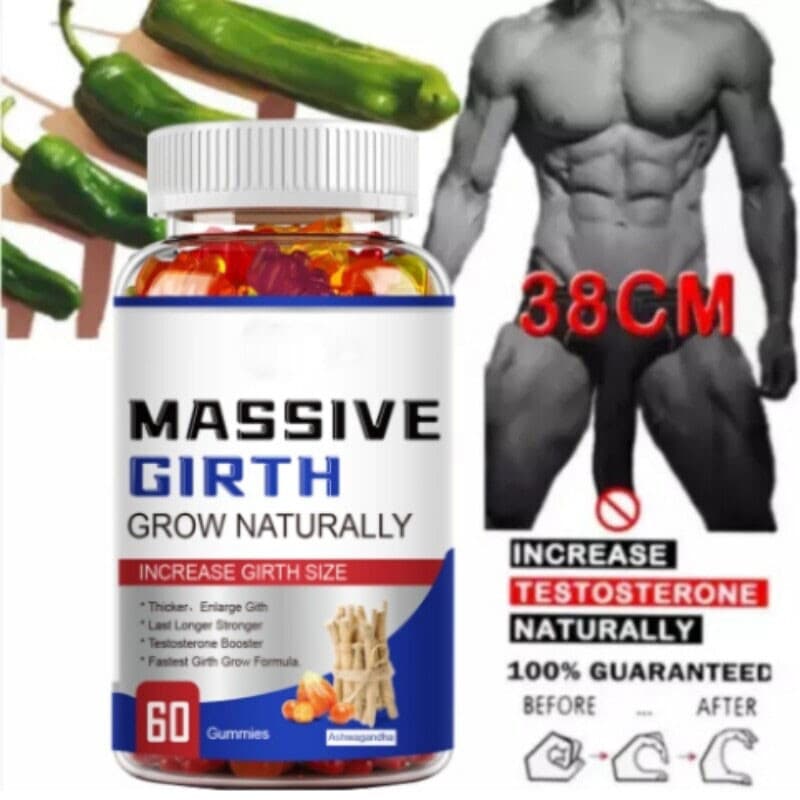Male Enhancement Gummies Booster & Thicker Last Longer Stronger Bigger 60 Gummy 3