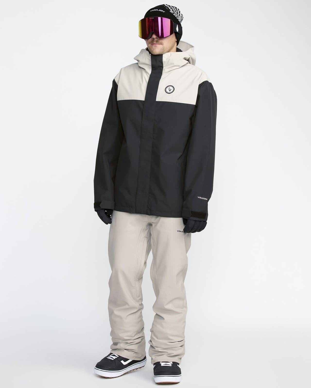 Volcom Freakin Chino Men's Snow Pants, Stone, Large 4