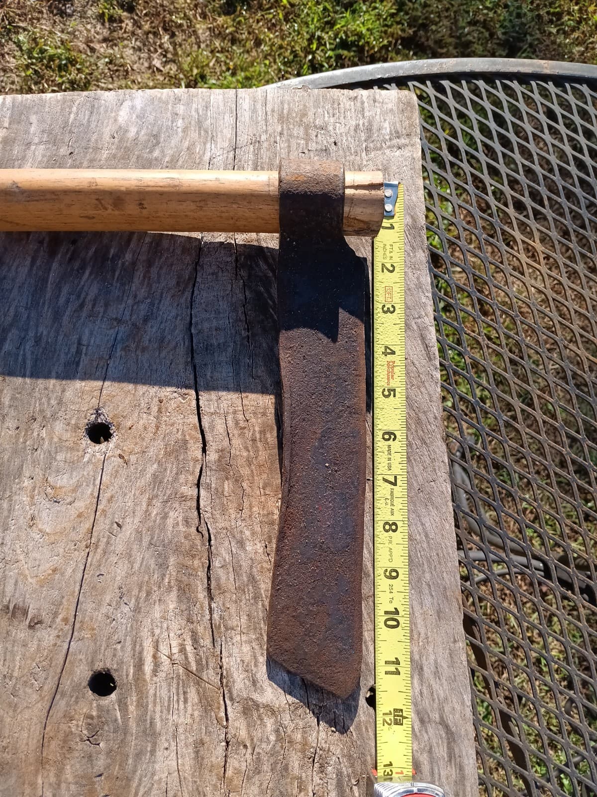 Antique Hand Forged Shingling Froe Tool 2