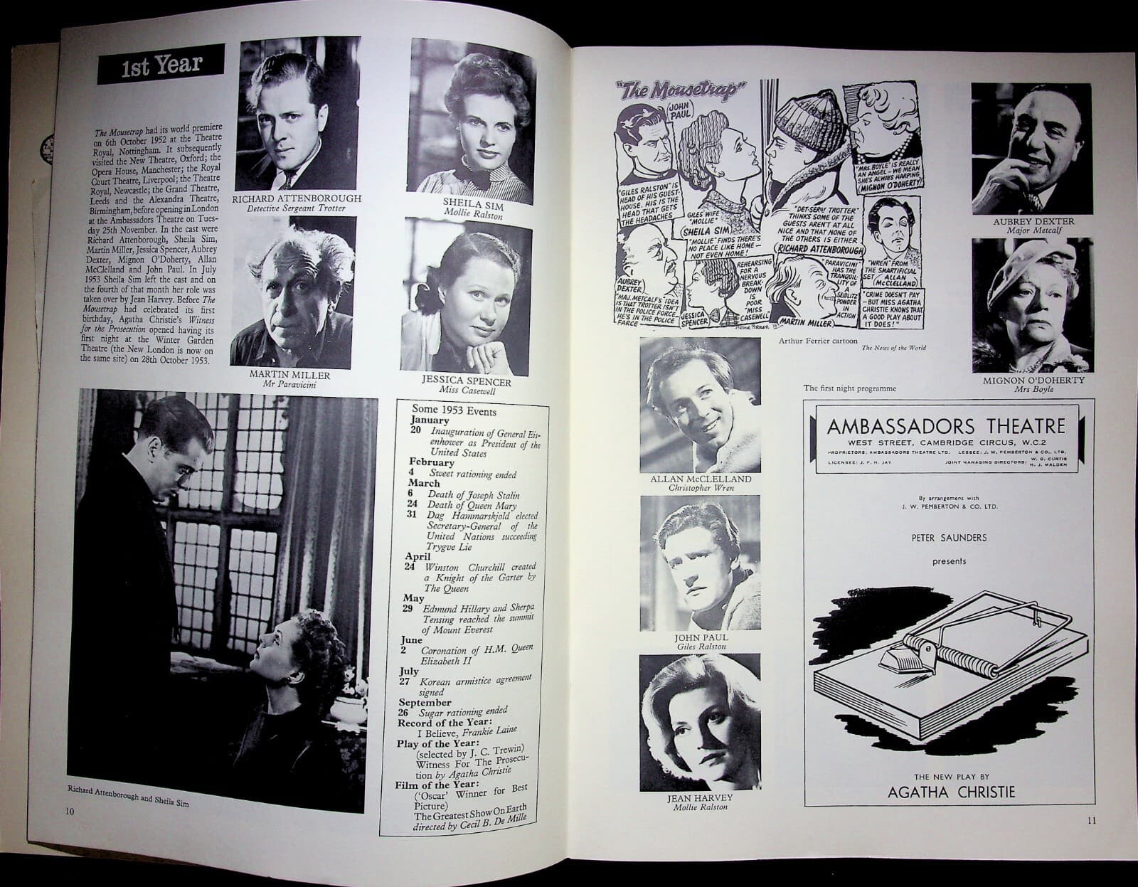 Vtg 1952-1977 The Mousetrap by Agatha Christie 25 Years Edition 3