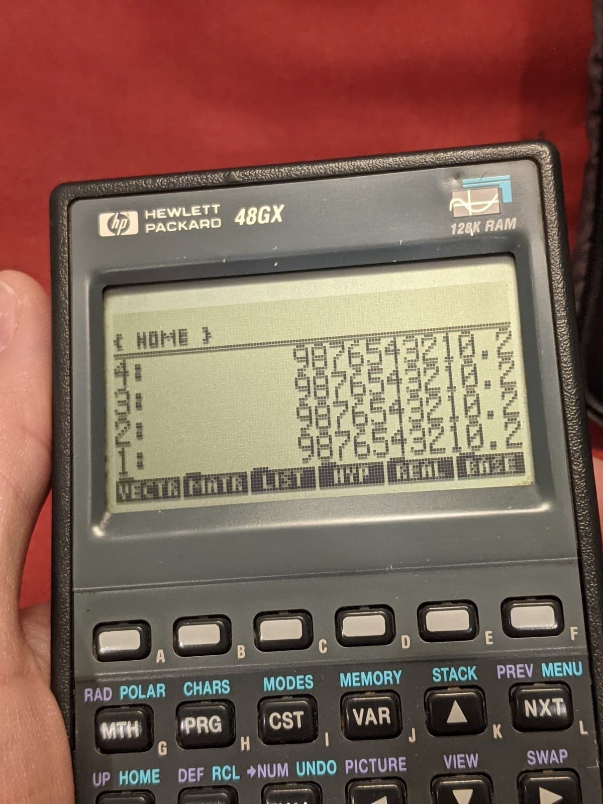 Hewlett Packard HP 48GX High Contrast Black Screen 128K Graphing Calculator 4